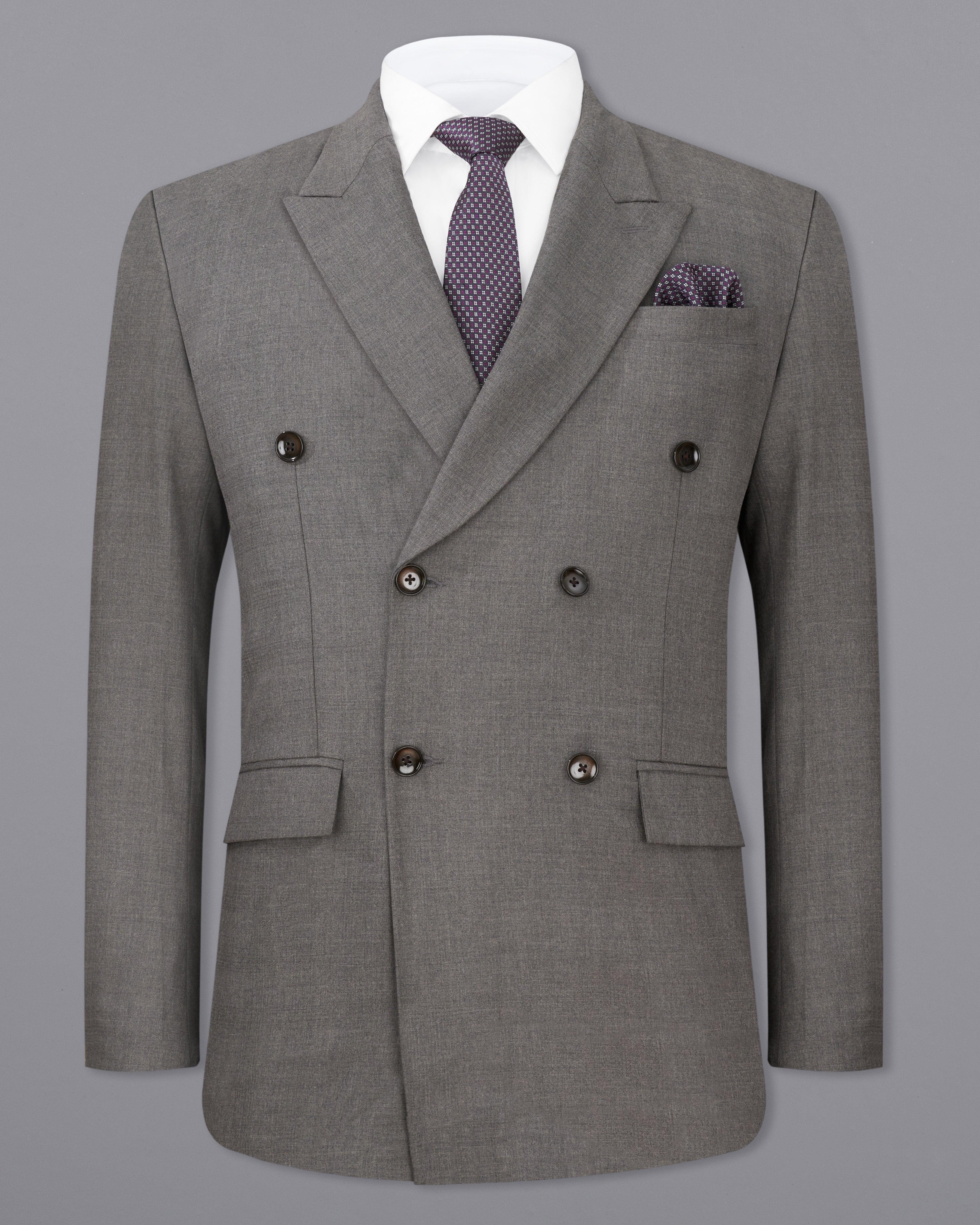 Chicago Gray Double Breasted Blazer BL2315-DB-36, BL2315-DB-38, BL2315-DB-40, BL2315-DB-42, BL2315-DB-44, BL2315-DB-46, BL2315-DB-48, BL2315-DB-50, BL2315-DB-52, BL2315-DB-54, BL2315-DB-56, BL2315-DB-58, BL2315-DB-60