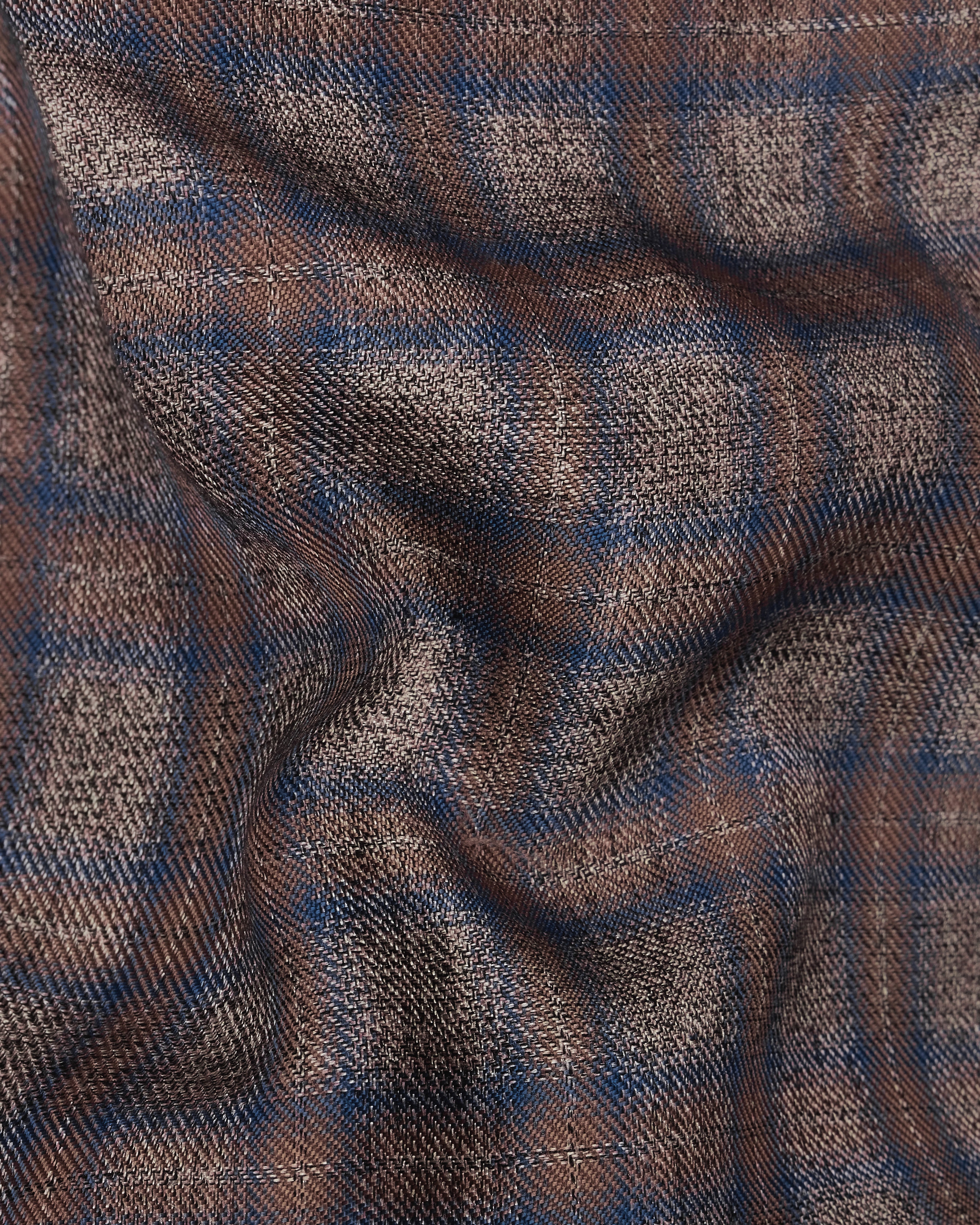 Hurricane Brown Plaid Tuxedo Designer Blazer with Shawl BL2336-BKL-D241-36, BL2336-BKL-D241-38, BL2336-BKL-D241-40, BL2336-BKL-D241-42, BL2336-BKL-D241-44, BL2336-BKL-D241-46, BL2336-BKL-D241-48, BL2336-BKL-D241-50, BL2336-BKL-D241-52, BL2336-BKL-D241-54, BL2336-BKL-D241-56, BL2336-BKL-D241-58, BL2336-BKL-D241-60