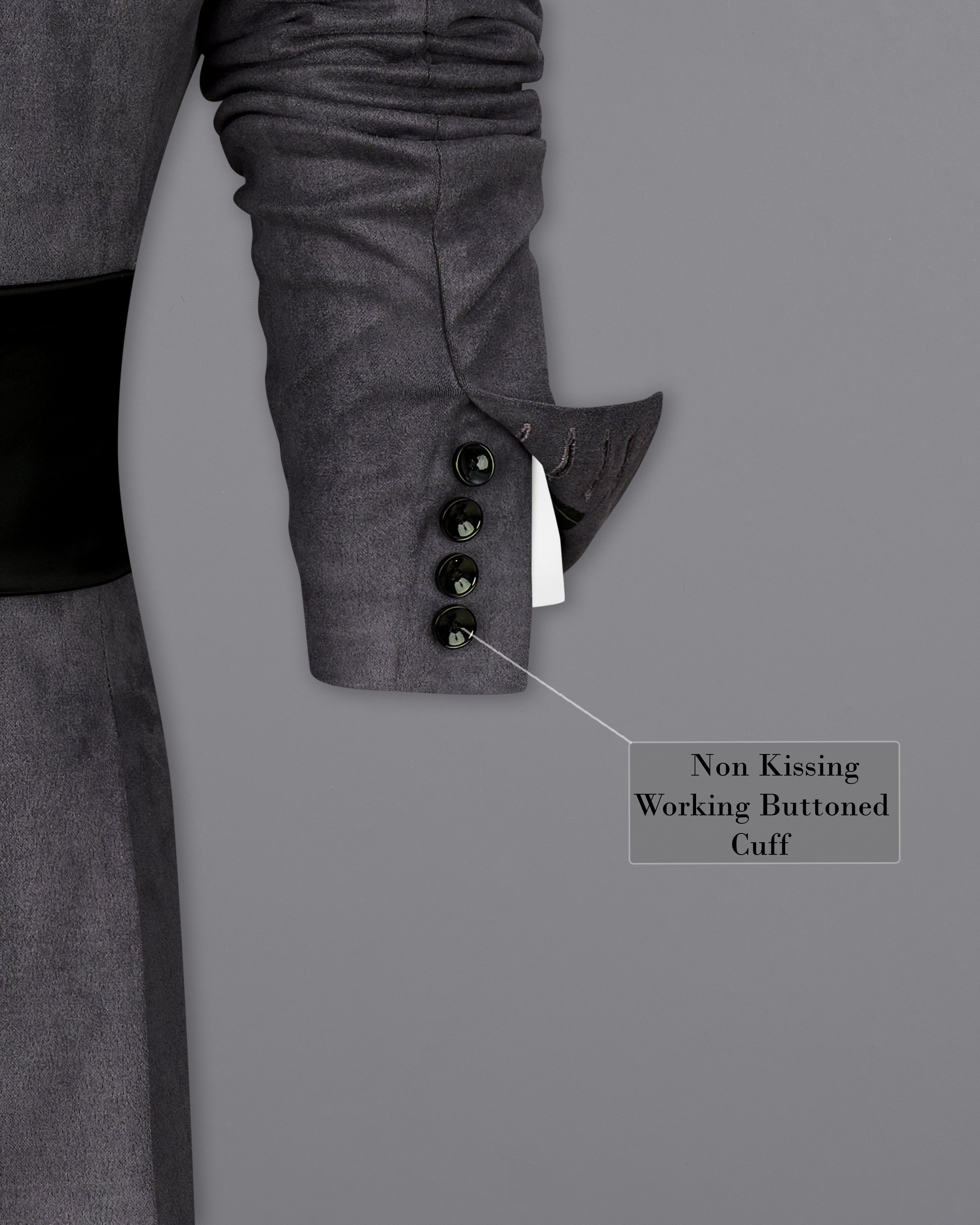 Iridium Gray Velvet Tuxedo Designer Blazer with Shawl BL2341-BKL-D241-36, BL2341-BKL-D241-38, BL2341-BKL-D241-40, BL2341-BKL-D241-42, BL2341-BKL-D241-44, BL2341-BKL-D241-46, BL2341-BKL-D241-48, BL2341-BKL-D241-50, BL2341-BKL-D241-52, BL2341-BKL-D241-54, BL2341-BKL-D241-56, BL2341-BKL-D241-58, BL2341-BKL-D241-60