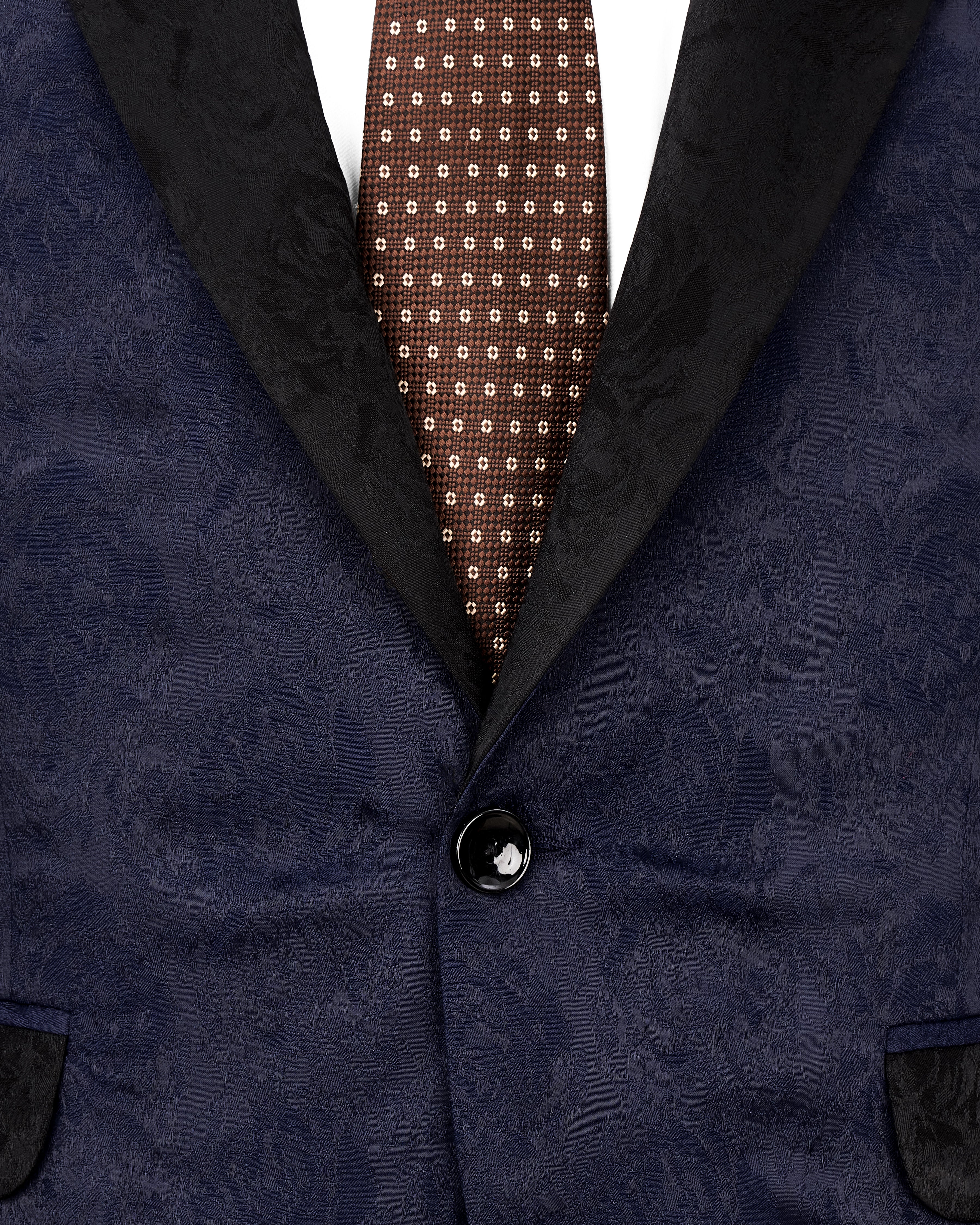 Firefly Blue and Black Jacquard Textured Blazer BL2342-SB-D206-36, BL2342-SB-D206-38, BL2342-SB-D206-40, BL2342-SB-D206-42, BL2342-SB-D206-44, BL2342-SB-D206-46, BL2342-SB-D206-48, BL2342-SB-D206-50, BL2342-SB-D206-52, BL2342-SB-D206-54, BL2342-SB-D206-56, BL2342-SB-D206-58, BL2342-SB-D206-60