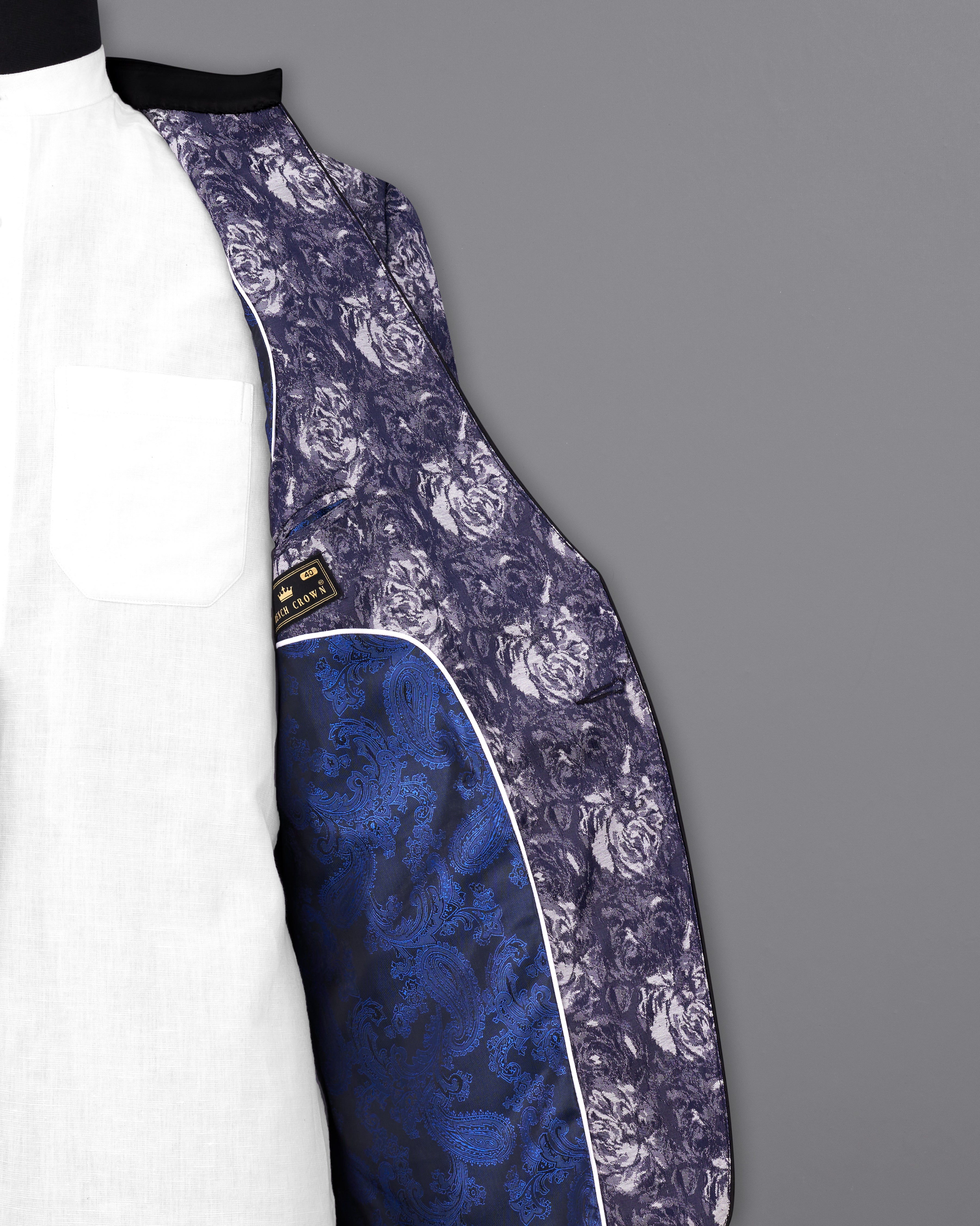 Jade Black with Gun Powder Blue Jacquard Textured Designer Blazer BL2358-SB-D214-36, BL2358-SB-D214-38, BL2358-SB-D214-40, BL2358-SB-D214-42, BL2358-SB-D214-44, BL2358-SB-D214-46, BL2358-SB-D214-48, BL2358-SB-D214-50, BL2358-SB-D214-52, BL2358-SB-D214-54, BL2358-SB-D214-56, BL2358-SB-D214-58, BL2358-SB-D214-60