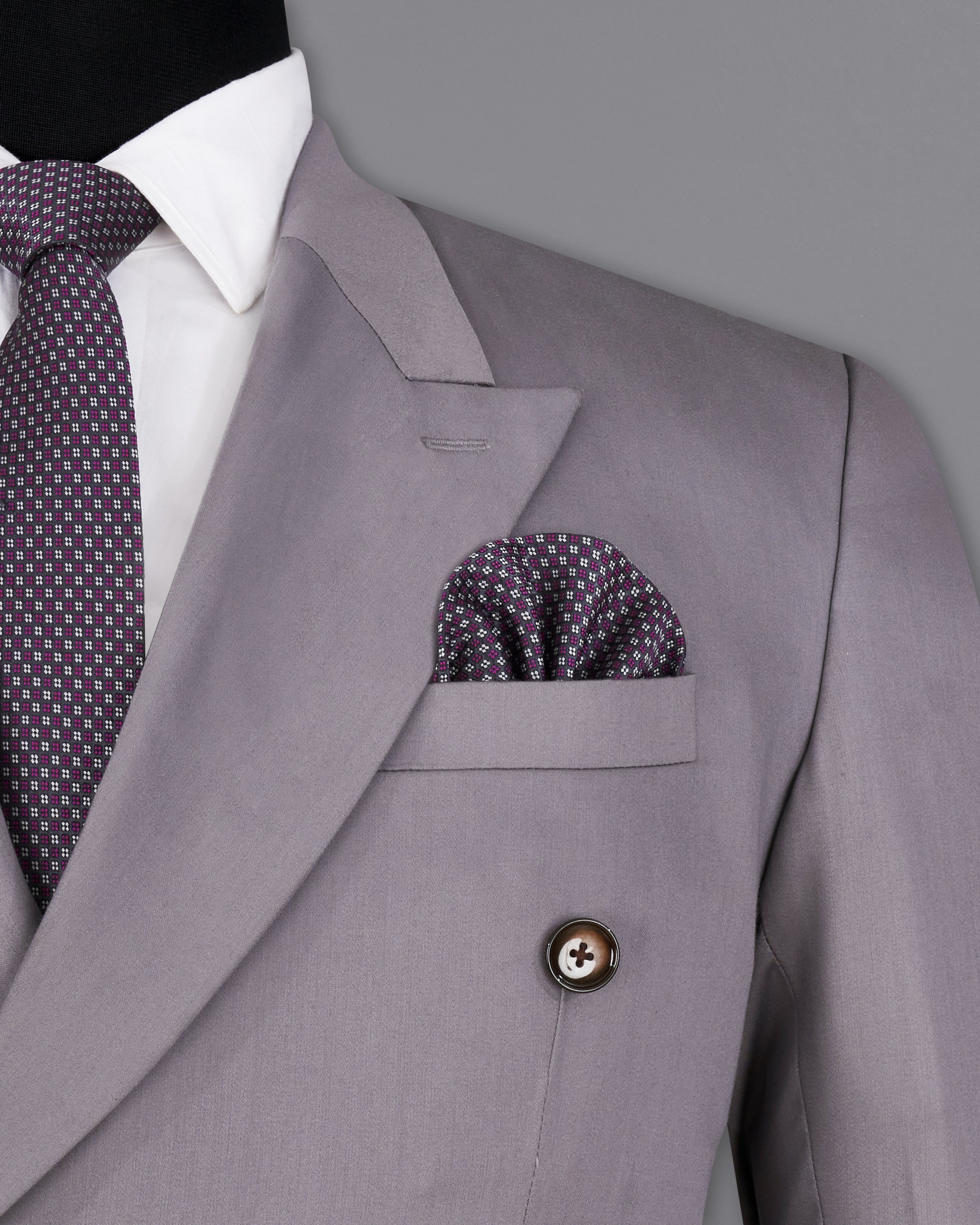 Light Gray Double Breasted Blazer BL2448-DB-36, BL2448-DB-38, BL2448-DB-40, BL2448-DB-42, BL2448-DB-44, BL2448-DB-46, BL2448-DB-48, BL2448-DB-50, BL2448-DB-52, BL2448-DB-54, BL2448-DB-56, BL2448-DB-58, BL2448-DB-60