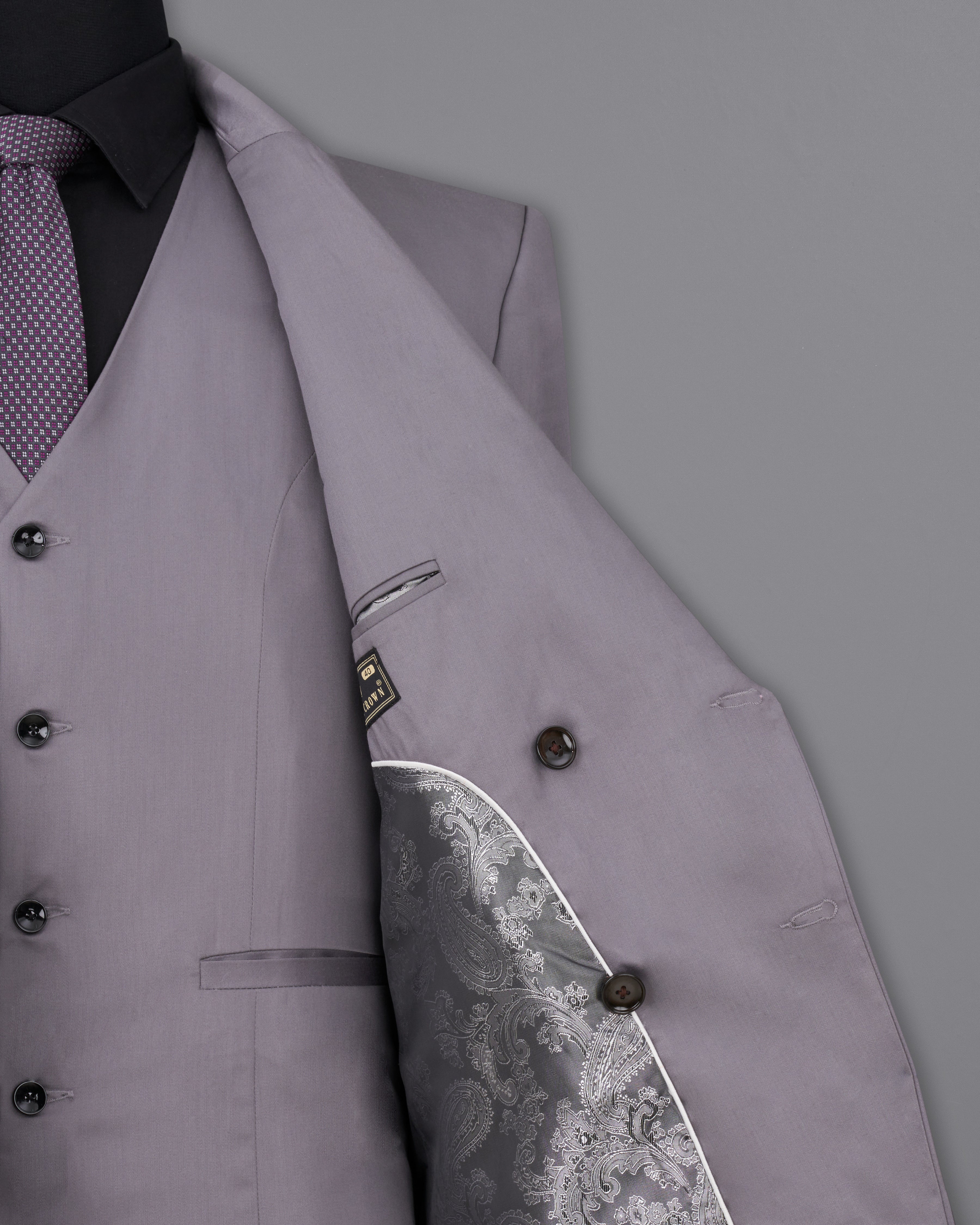 Light Gray Double Breasted Blazer BL2448-DB-36, BL2448-DB-38, BL2448-DB-40, BL2448-DB-42, BL2448-DB-44, BL2448-DB-46, BL2448-DB-48, BL2448-DB-50, BL2448-DB-52, BL2448-DB-54, BL2448-DB-56, BL2448-DB-58, BL2448-DB-60