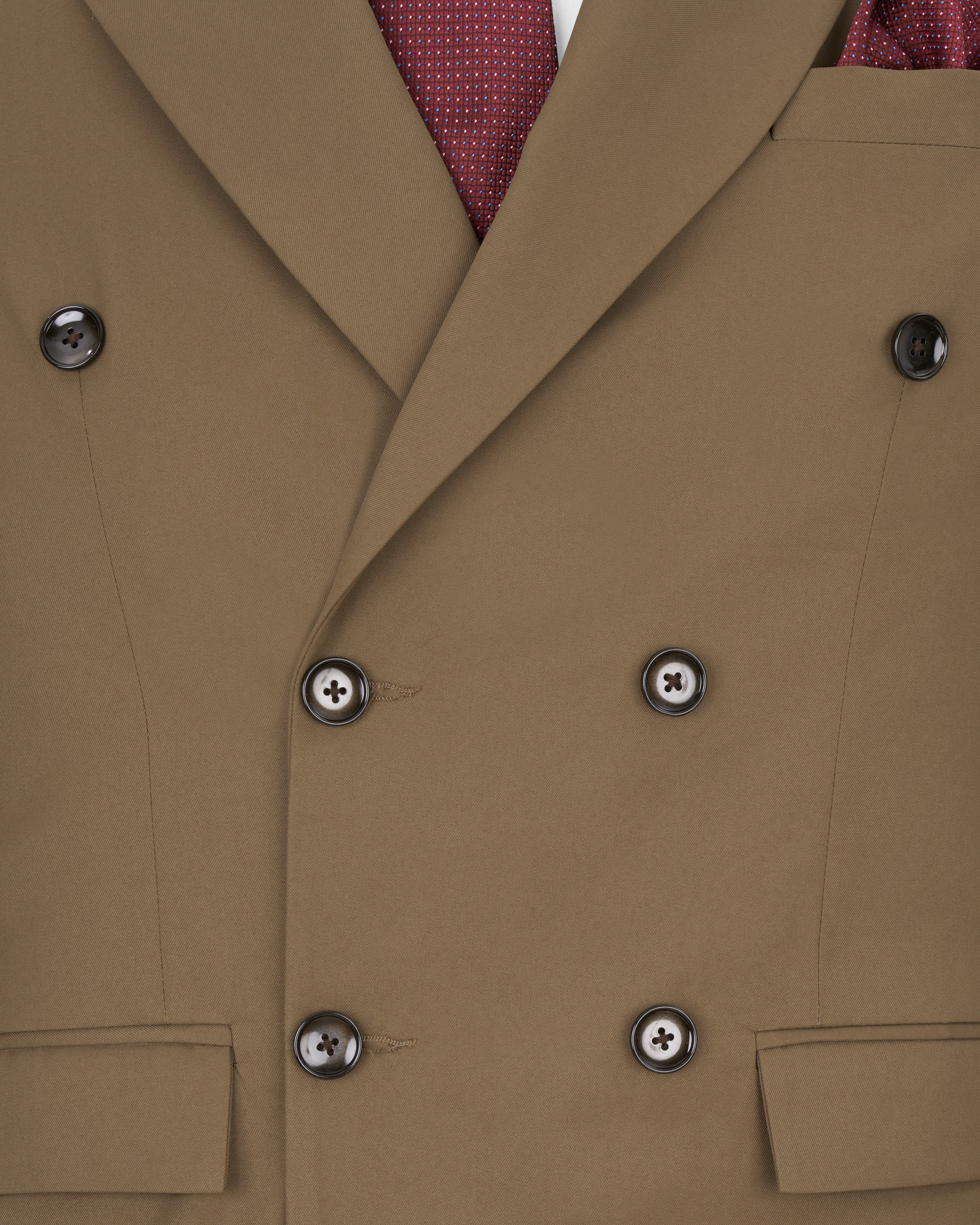 Khaki Brown Double Breasted Blazer BL2462-DB-36, BL2462-DB-38, BL2462-DB-40, BL2462-DB-42, BL2462-DB-44, BL2462-DB-46, BL2462-DB-48, BL2462-DB-50, BL2462-DB-52, BL2462-DB-54, BL2462-DB-56, BL2462-DB-58, BL2462-DB-60