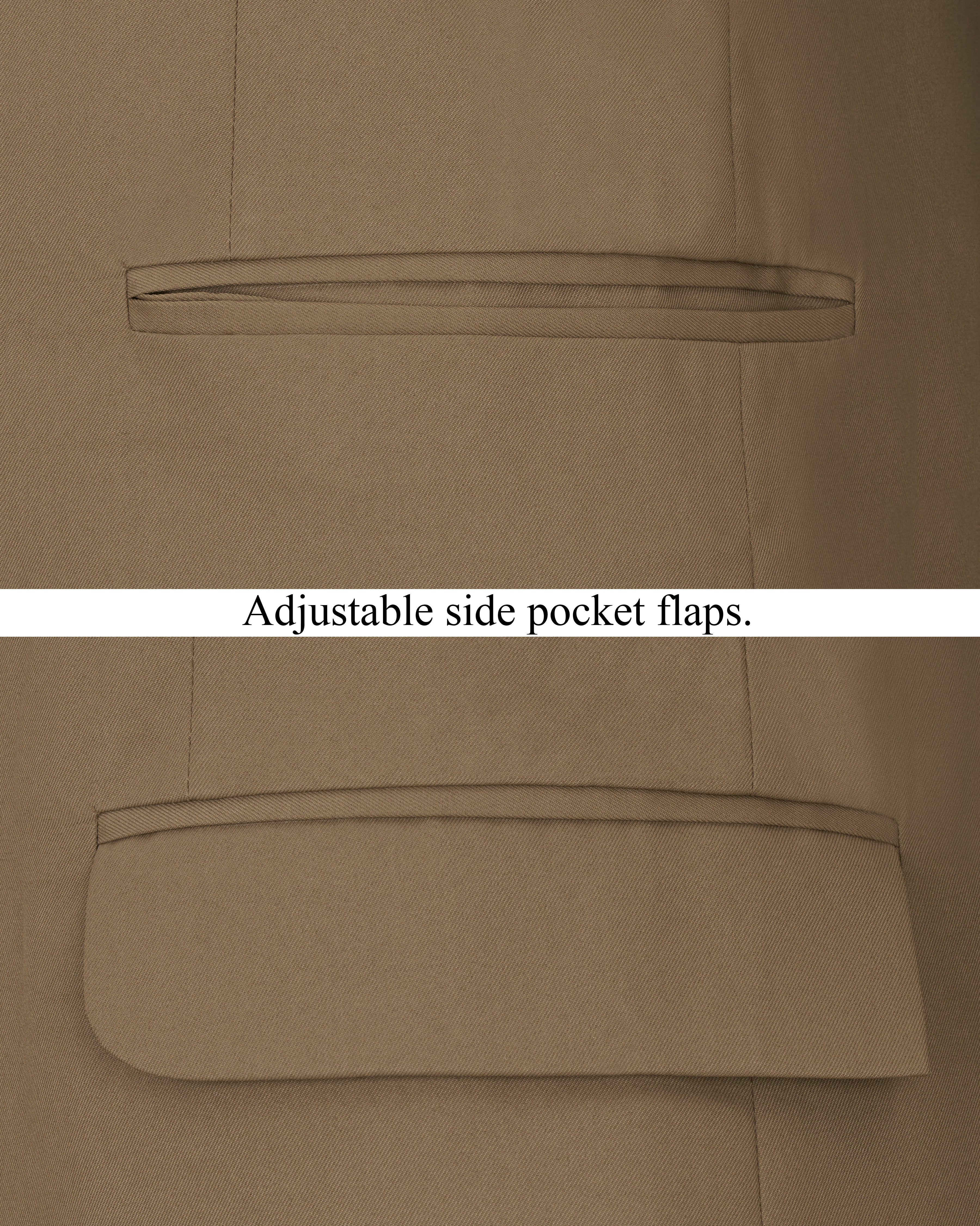 Khaki Brown Cross Buttoned Bandhgala Blazer BL2464-CBG-36, BL2464-CBG-38, BL2464-CBG-40, BL2464-CBG-42, BL2464-CBG-44, BL2464-CBG-46, BL2464-CBG-48, BL2464-CBG-50, BL2464-CBG-52, BL2464-CBG-54, BL2464-CBG-56, BL2464-CBG-58, BL2464-CBG-60