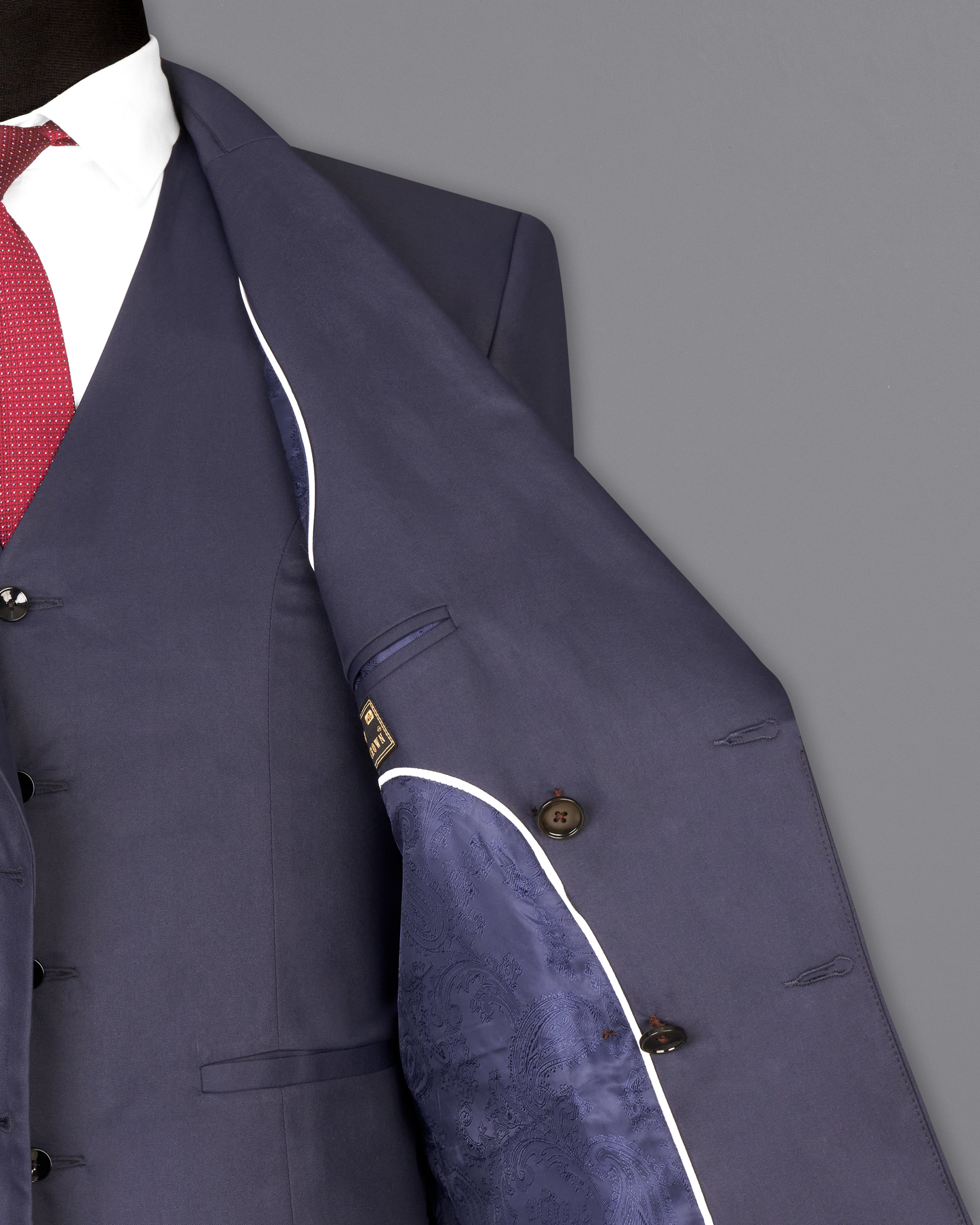 Gunmetal Blue Double Breasted Blazer BL2566-DB-36,BL2566-DB-38,BL2566-DB-40,BL2566-DB-42,BL2566-DB-44,BL2566-DB-46,BL2566-DB-48,BL2566-DB-50,,BL2566-DB-52,BL2566-DB-54,BL2566-DB-56,BL2566-DB-58,BL2566-DB-60