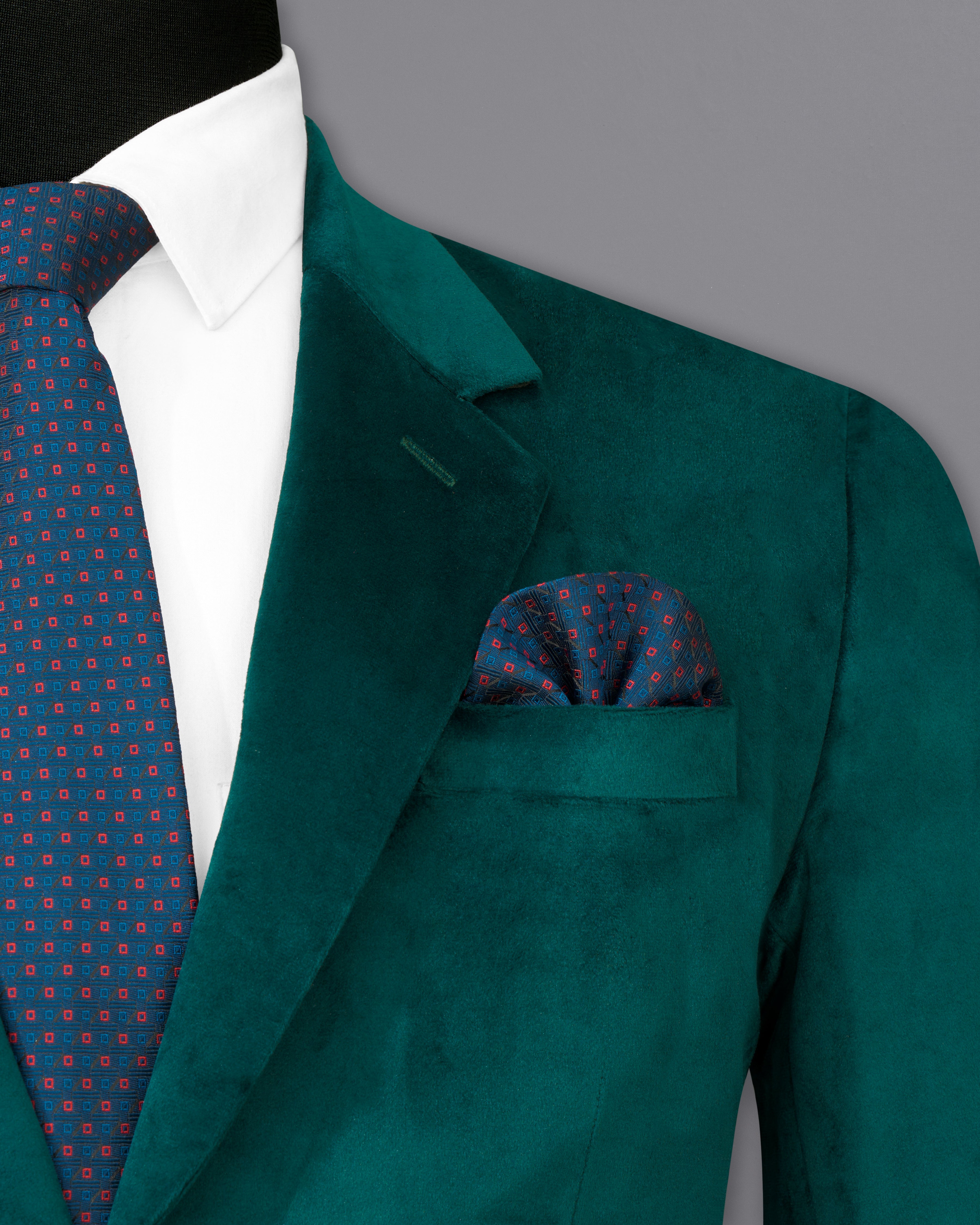Burnham Green Single Breasted Velvet Blazer BL2574-SB-36,BL2574-SB-38,BL2574-SB-40,BL2574-SB-42,BL2574-SB-44,BL2574-SB-46,BL2574-SB-48,BL2574-SB-50,,BL2574-SB-52,BL2574-SB-54,BL2574-SB-56,BL2574-SB-58,BL2574-SB-60