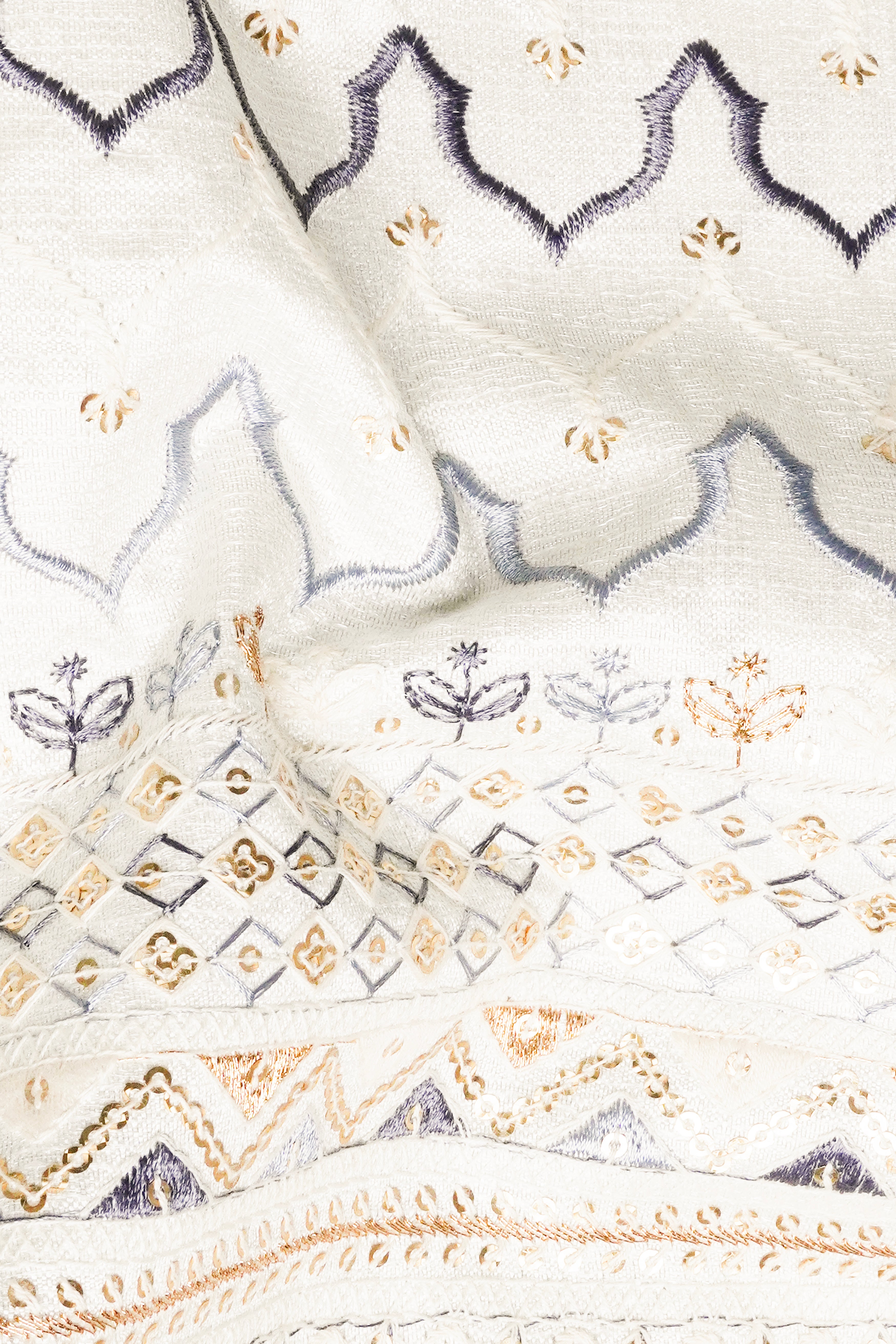 Bianca Cream and Casper Blue Thread Embroidered Bandhgala Jodhpuri BL3536-BG-36, BL3536-BG-38, BL3536-BG-40, BL3536-BG-42, BL3536-BG-44, BL3536-BG-46, BL3536-BG-48, BL3536-BG-50, BL3536-BG-52, BL3536-BG-54, BL3536-BG-56, BL3536-BG-58, BL3536-BG-60