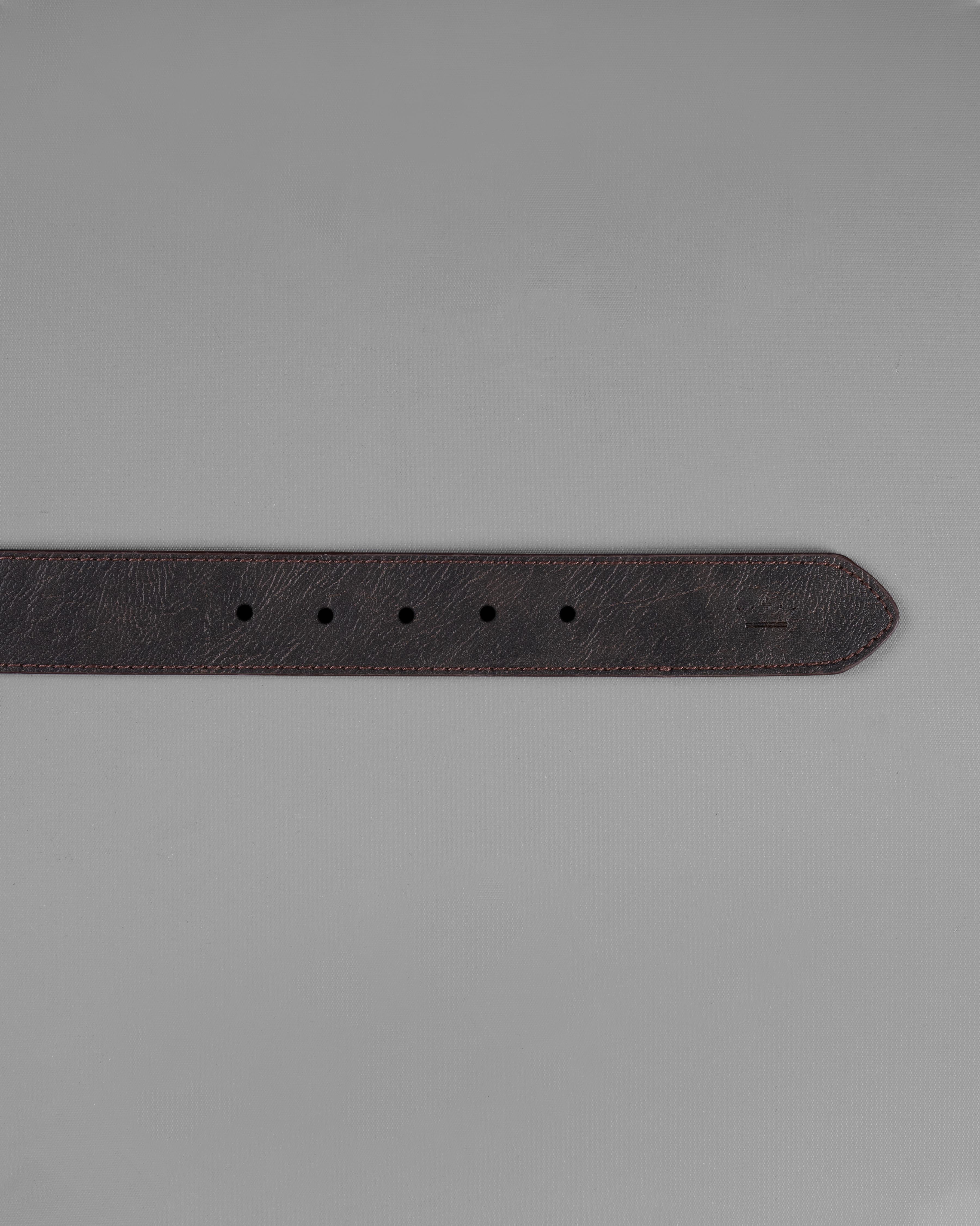Dark Brown Leather Free Lightweight Handcrafted Belt BT100-28, BT100-30, BT100-32, BT100-34, BT100-36, BT100-38