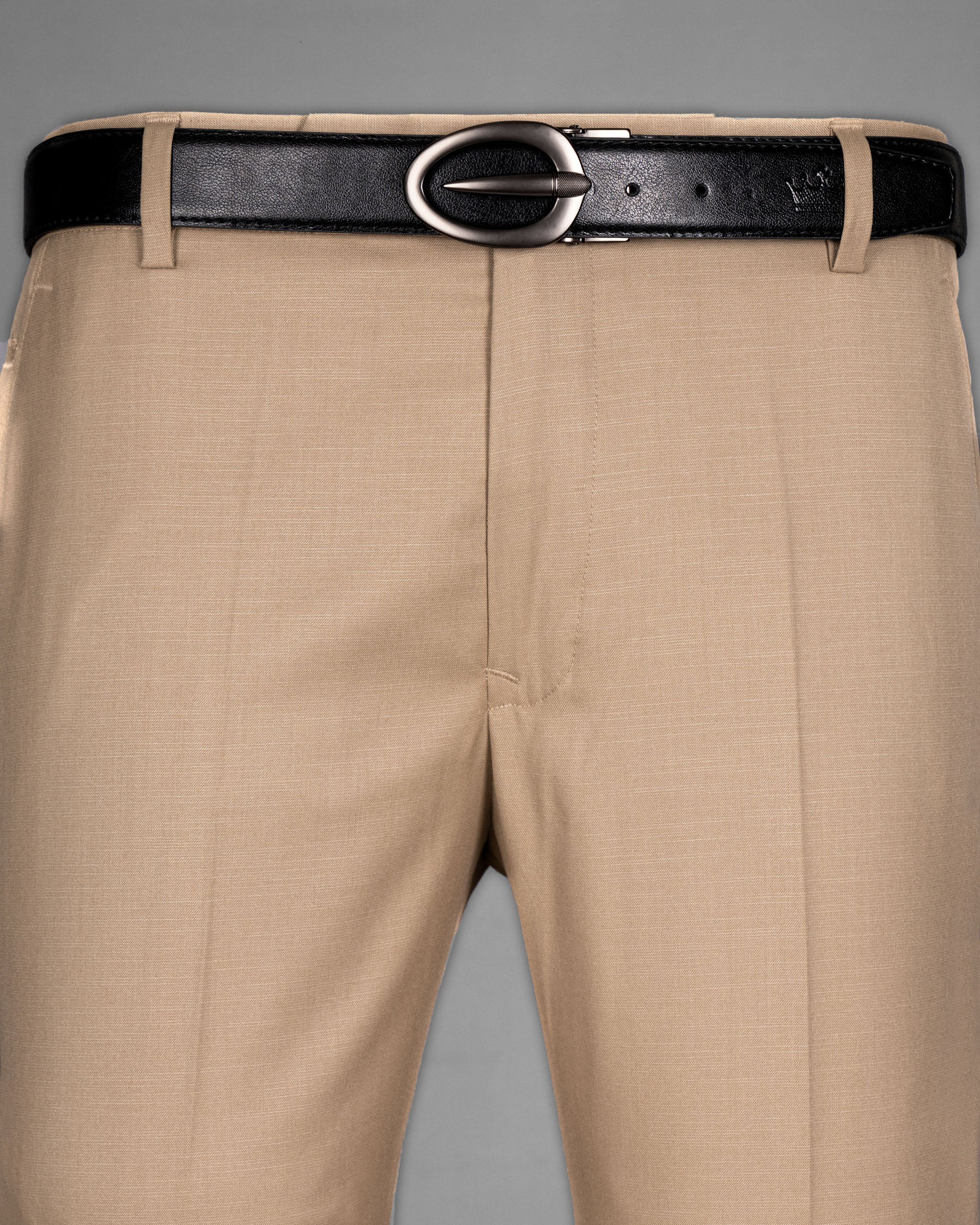 Matt Grey Oval buckled Reversible jade Black and Brown Slight Textured Vegan Leather Handcrafted Belt BT025-28, BT025-30, BT025-32, BT025-34, BT025-36, BT025-38