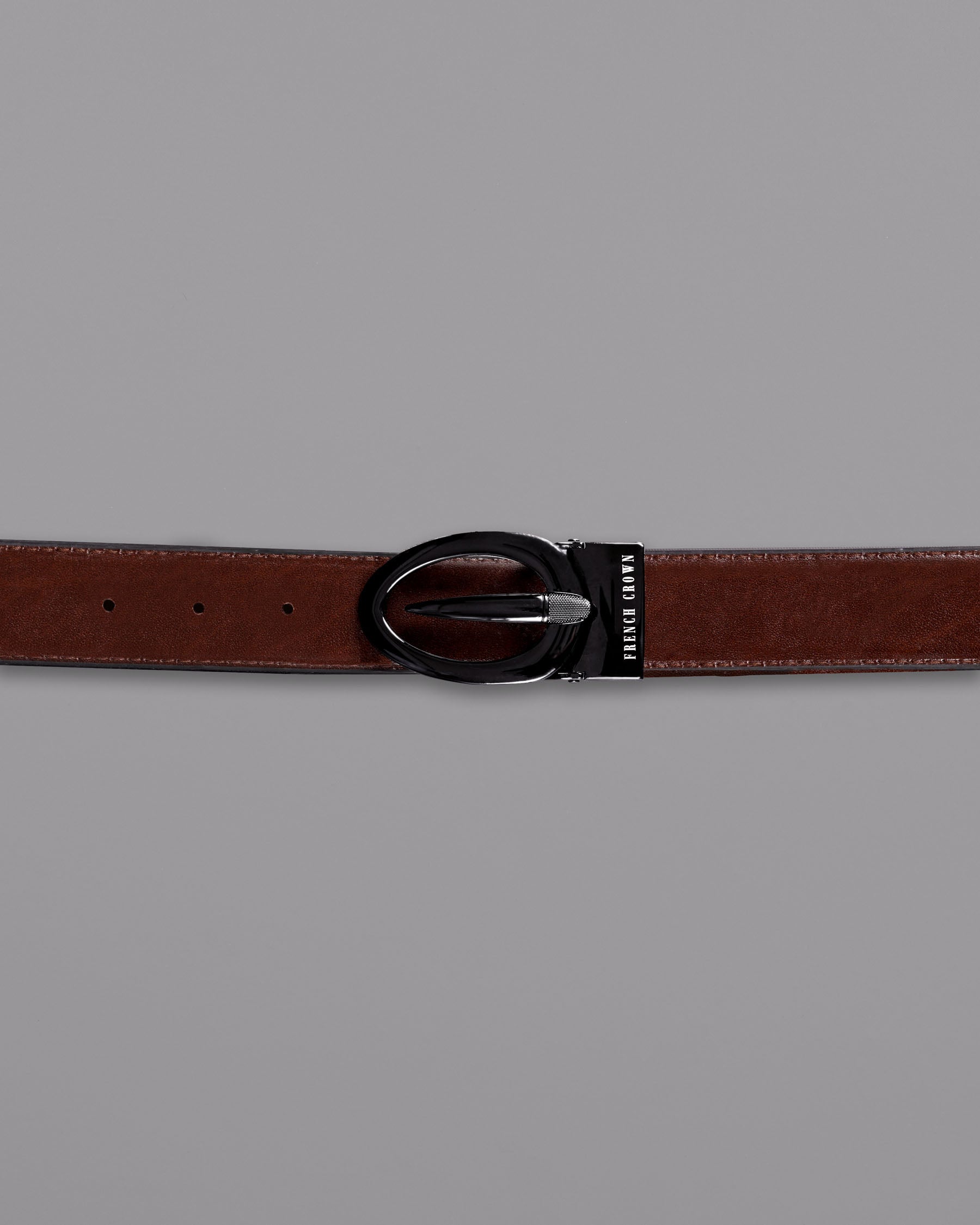 Glossy grey Oval buckled Reversible jade Black and tan Vegan Leather Handcrafted Belt BT030-28, BT030-30, BT030-32, BT030-34, BT030-36, BT030-38