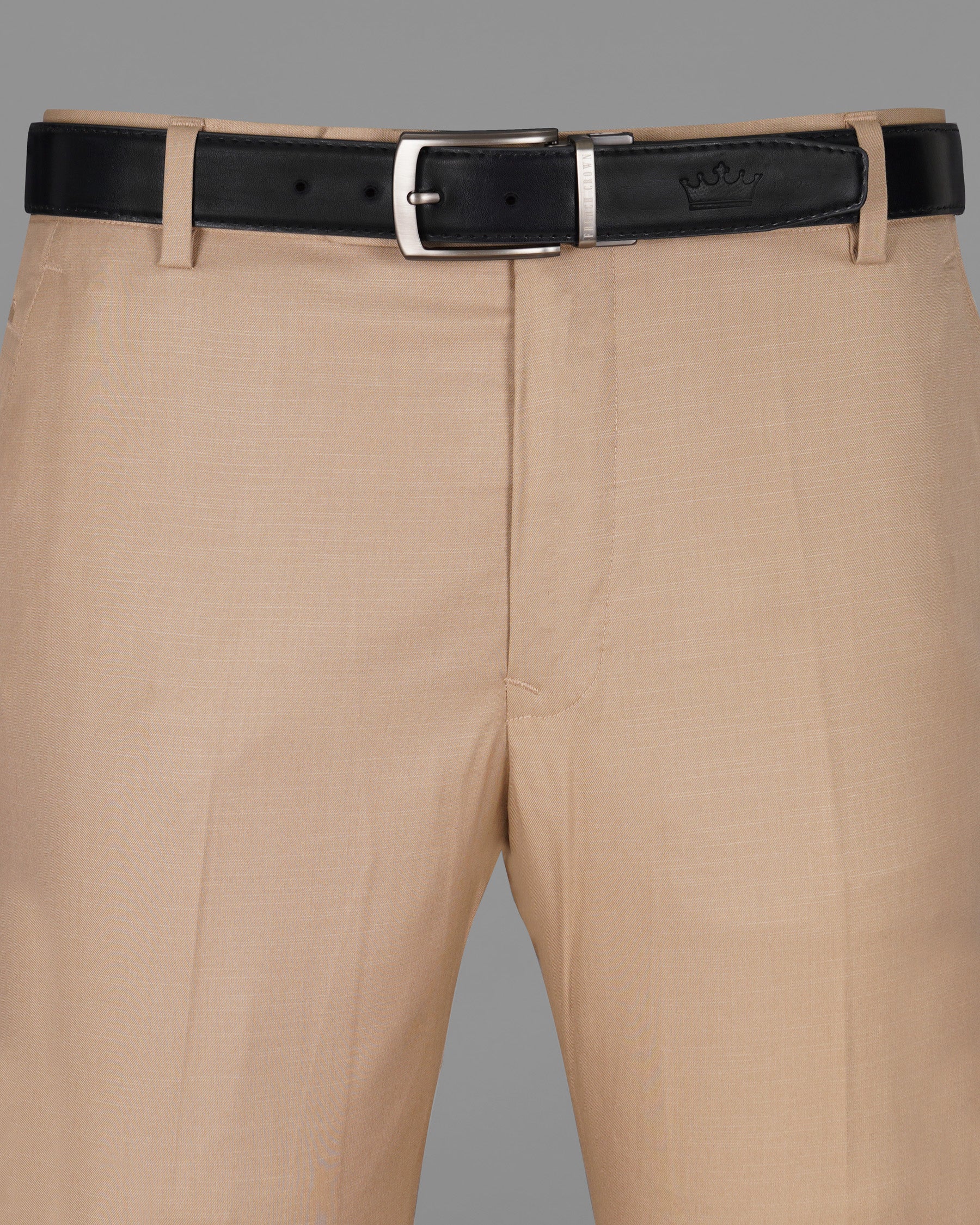 Shiny Silver Buckle with Jade Black and Brown Leather Free Handcrafted Reversible Belt BT057-28, BT057-30, BT057-32, BT057-34, BT057-36, BT057-38