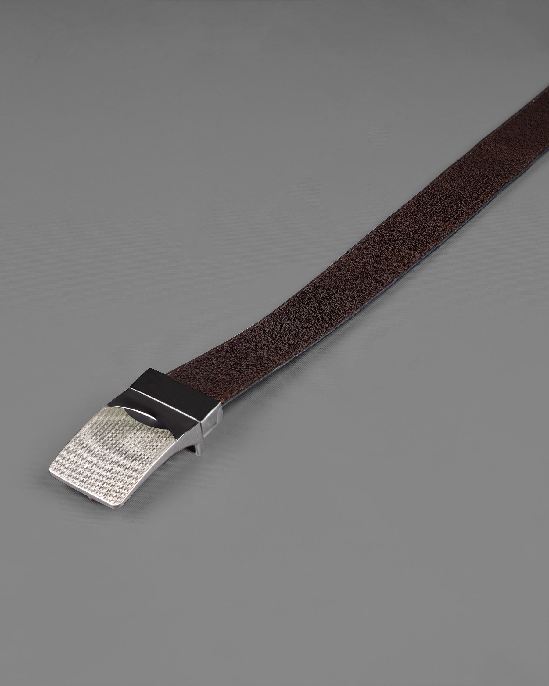 Golden and Black Box Buckle with Jade Black and Brown Leather Free Handcrafted Reversible Belt BT065-28, BT065-30, BT065-32, BT065-34, BT065-36, BT065-38