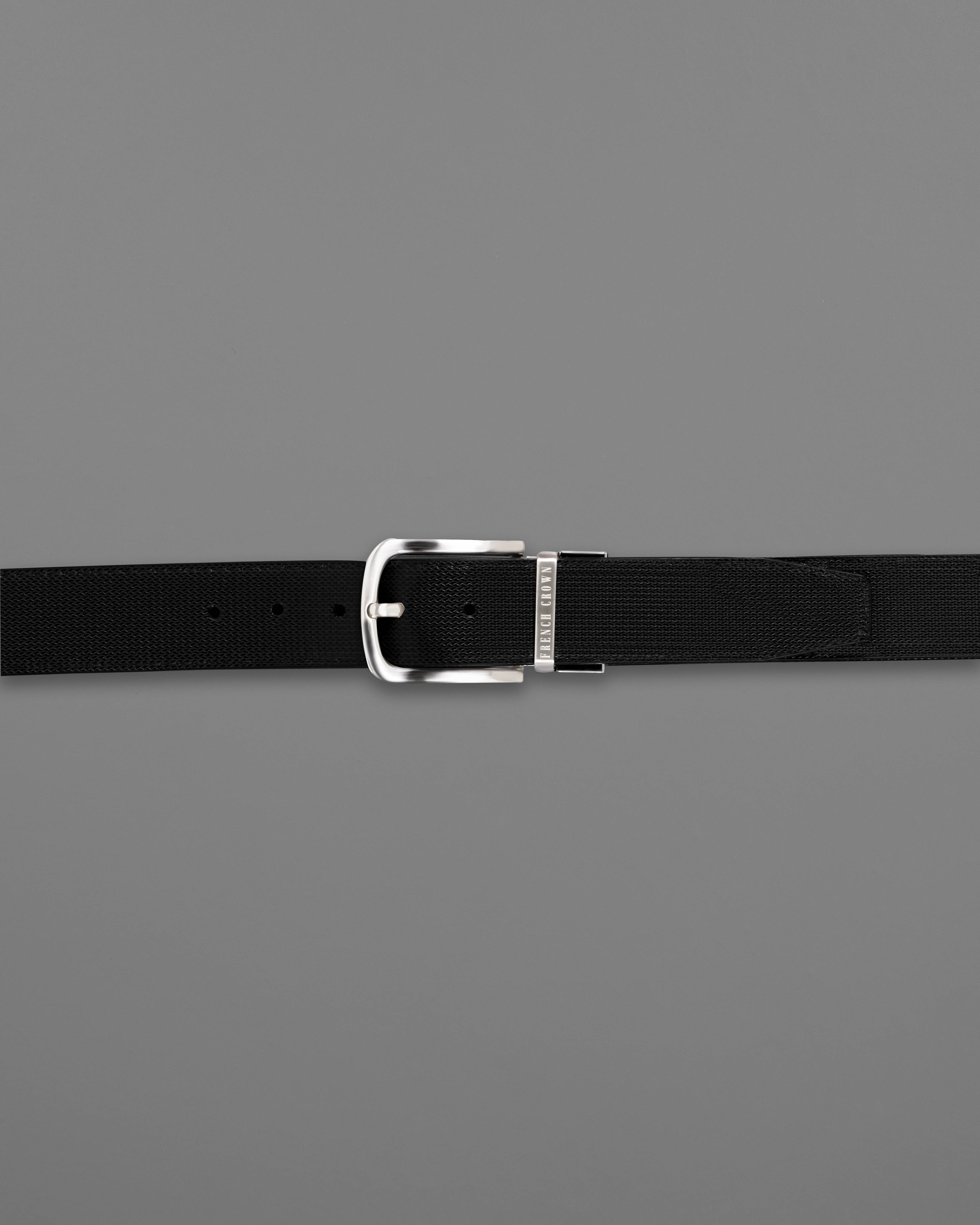Silver Shiny Buckle With Jade Black and Brown Leather Free Handcrafted Reversible Belt BT096-28, BT096-30, BT096-32, BT096-34, BT096-36, BT096-38