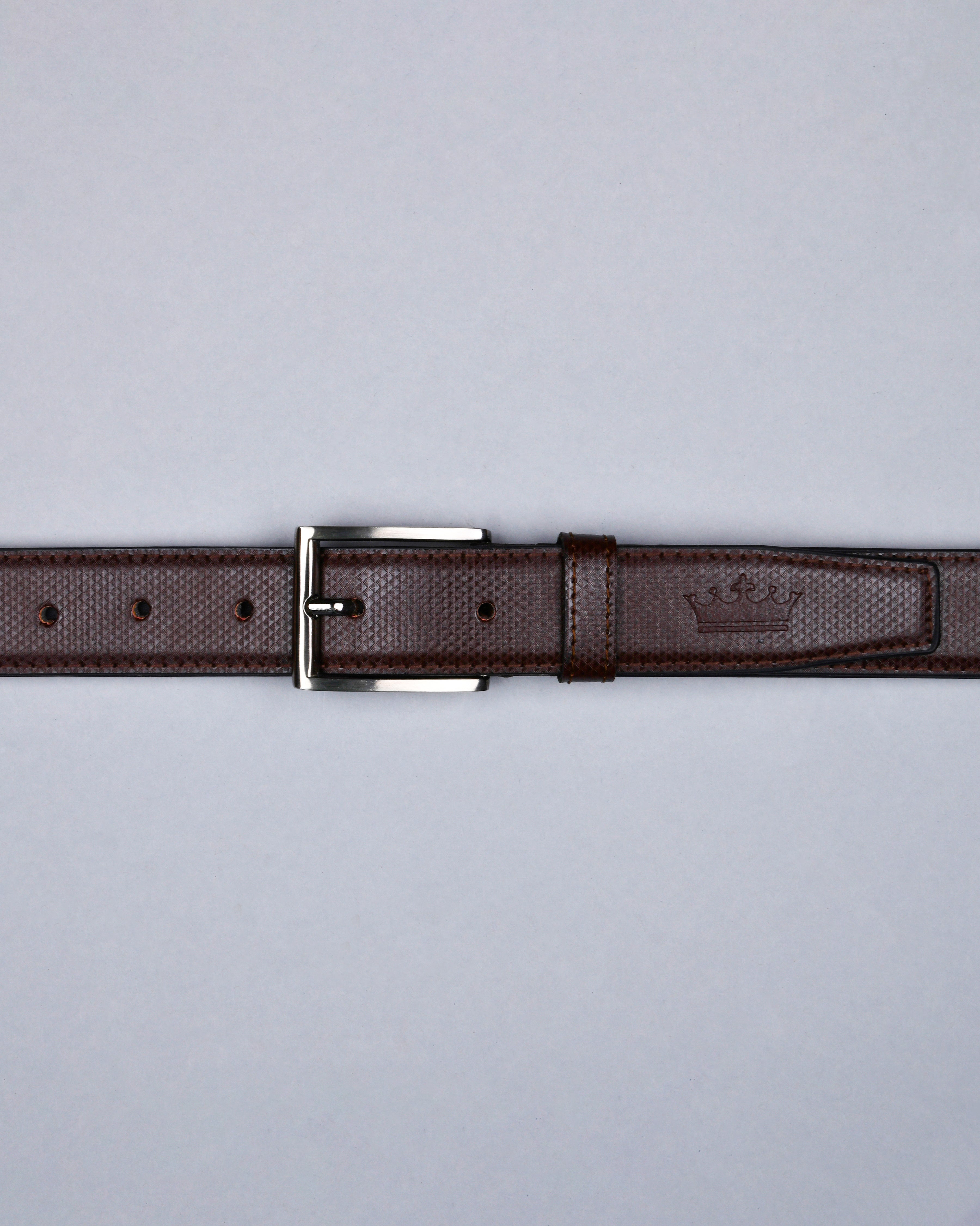 Tan Triangle Textured Vegan Leather Handcrafted Belt BT11-28, BT11-34, BT11-30, BT11-38, BT11-32, BT11-36