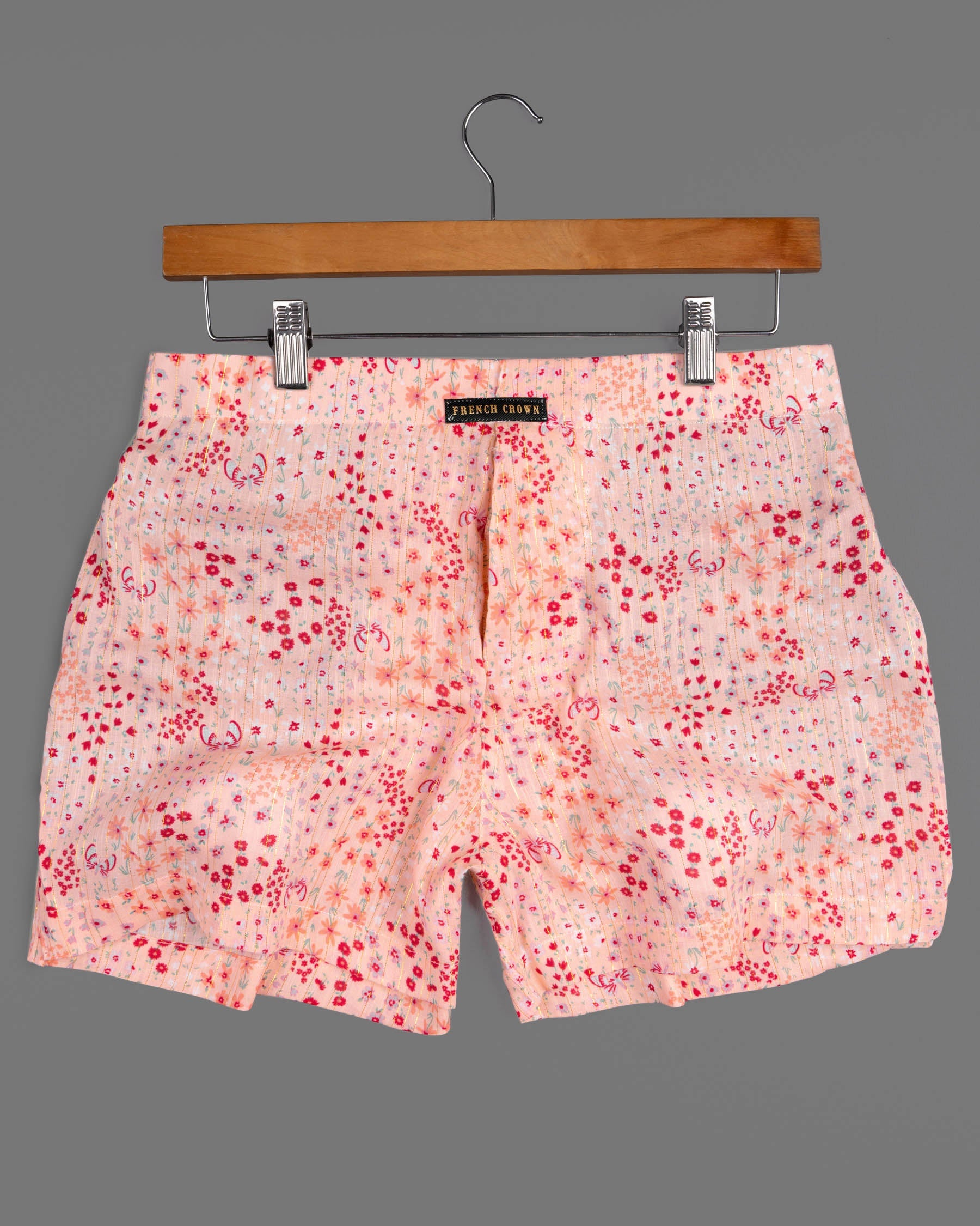 Mandys Peach Printed Premium Tencel Boxers BX411-02-28, BX411-02-30, BX411-02-32, BX411-02-34, BX411-02-36, BX411-02-38, BX411-02-40, BX411-02-42, BX411-02-44