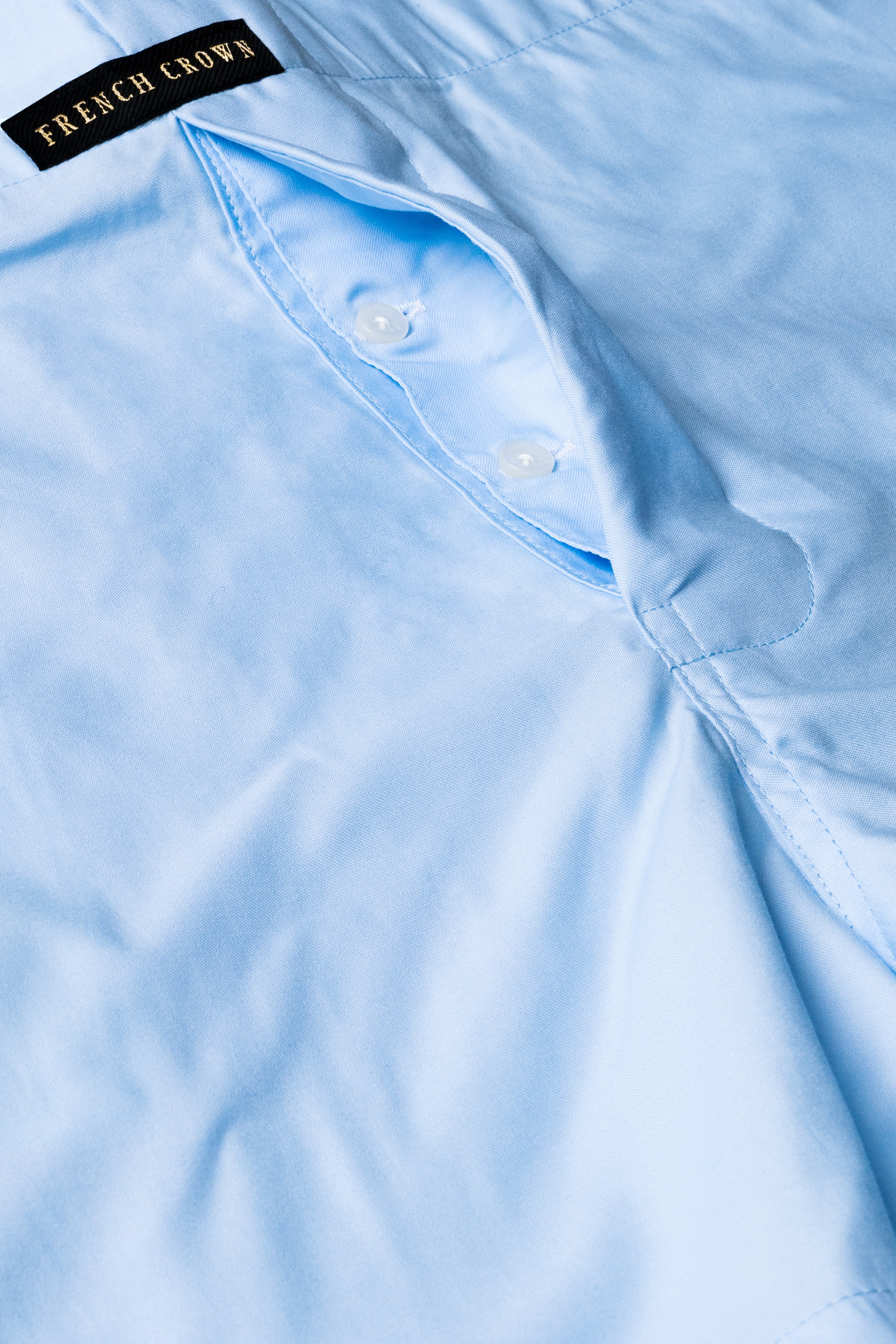 Cornflower Blue Solid Subtle Sheen Super Soft Premium Cotton Boxer