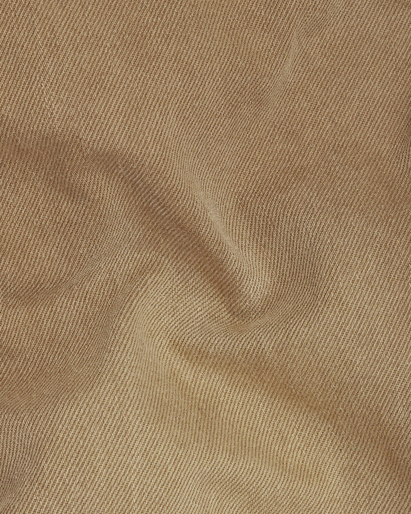 French Beige Brown Stone Wash Denim J171-32, J171-34, J171-36, J171-38, J171-40