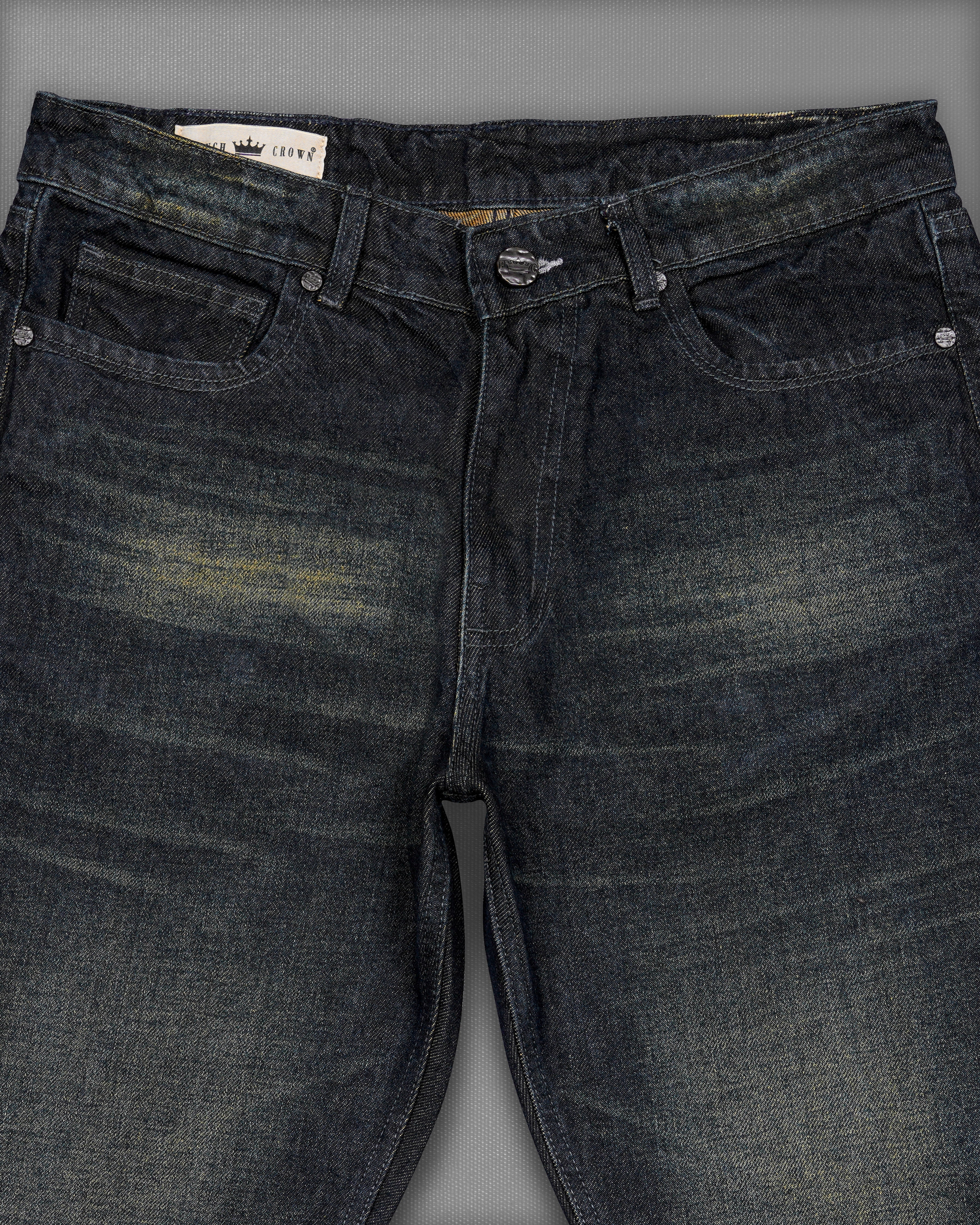 Gunmetal Black Hand Sanding Denim J197-30, J197-32, J197-34, J197-36, J197-38, J197-40