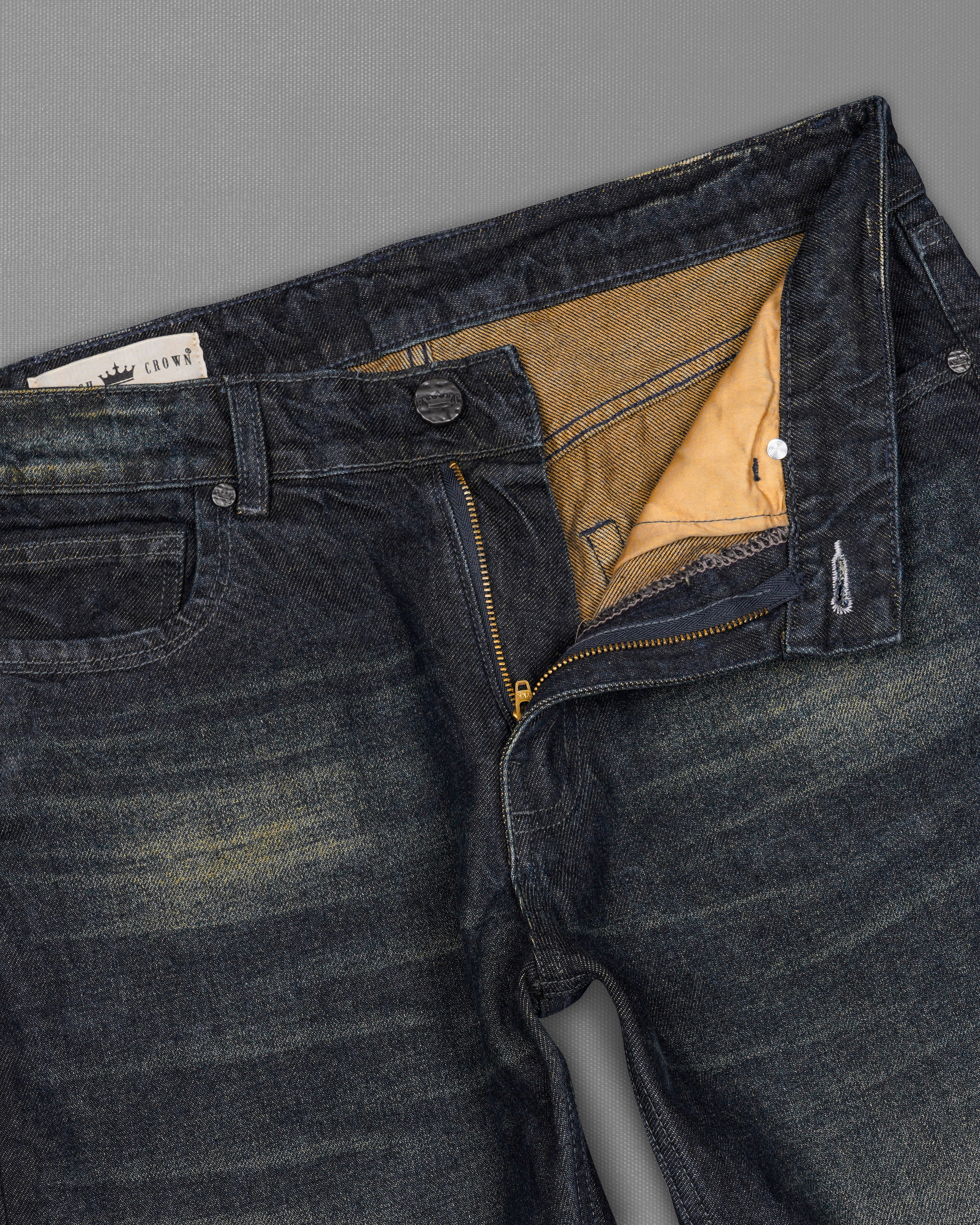 Gunmetal Black Hand Sanding Denim J197-30, J197-32, J197-34, J197-36, J197-38, J197-40