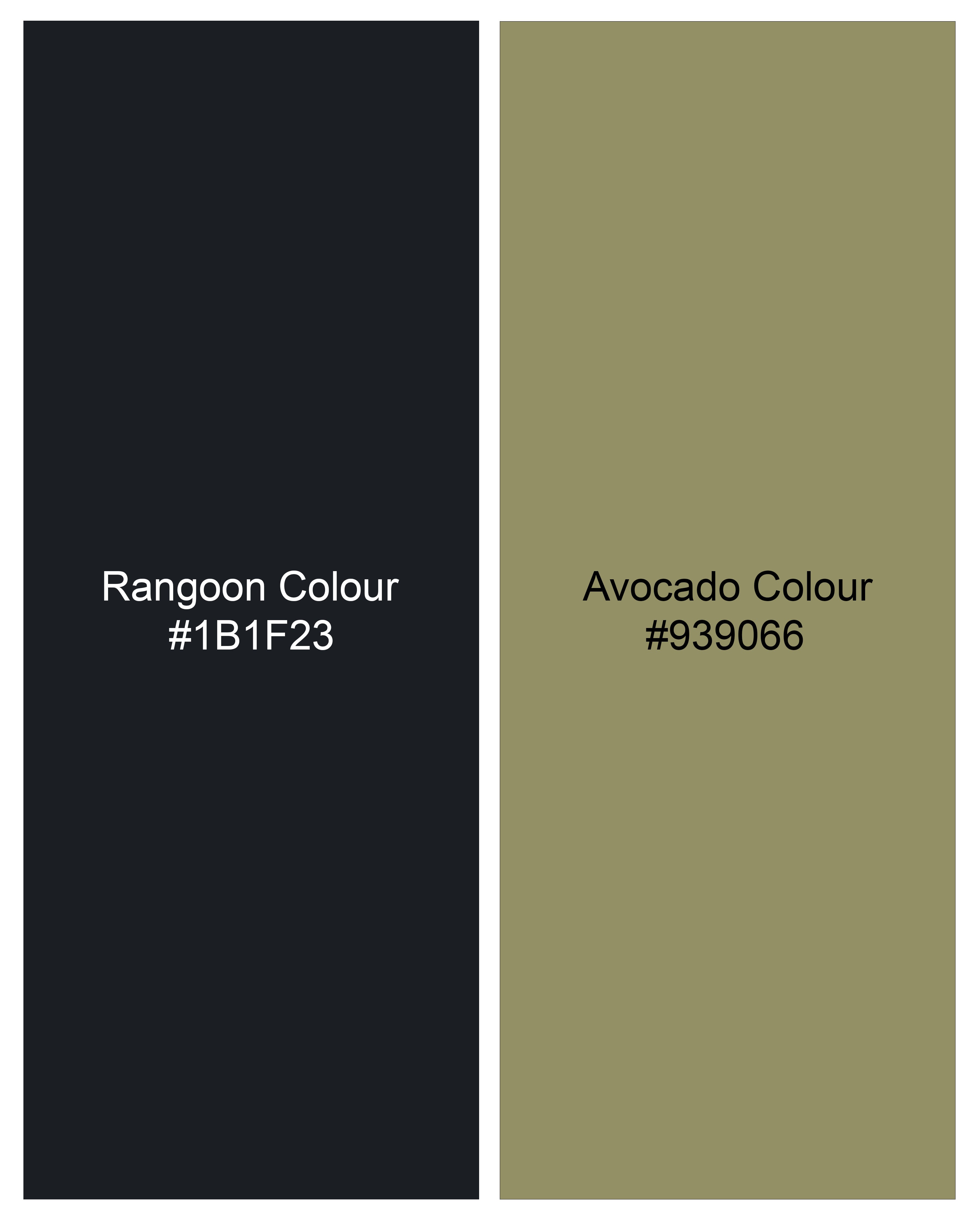 Rangoon Black with Avocado Green Stone Wash Denim J204-30, J204-32, J204-34, J204-36, J204-38, J204-40