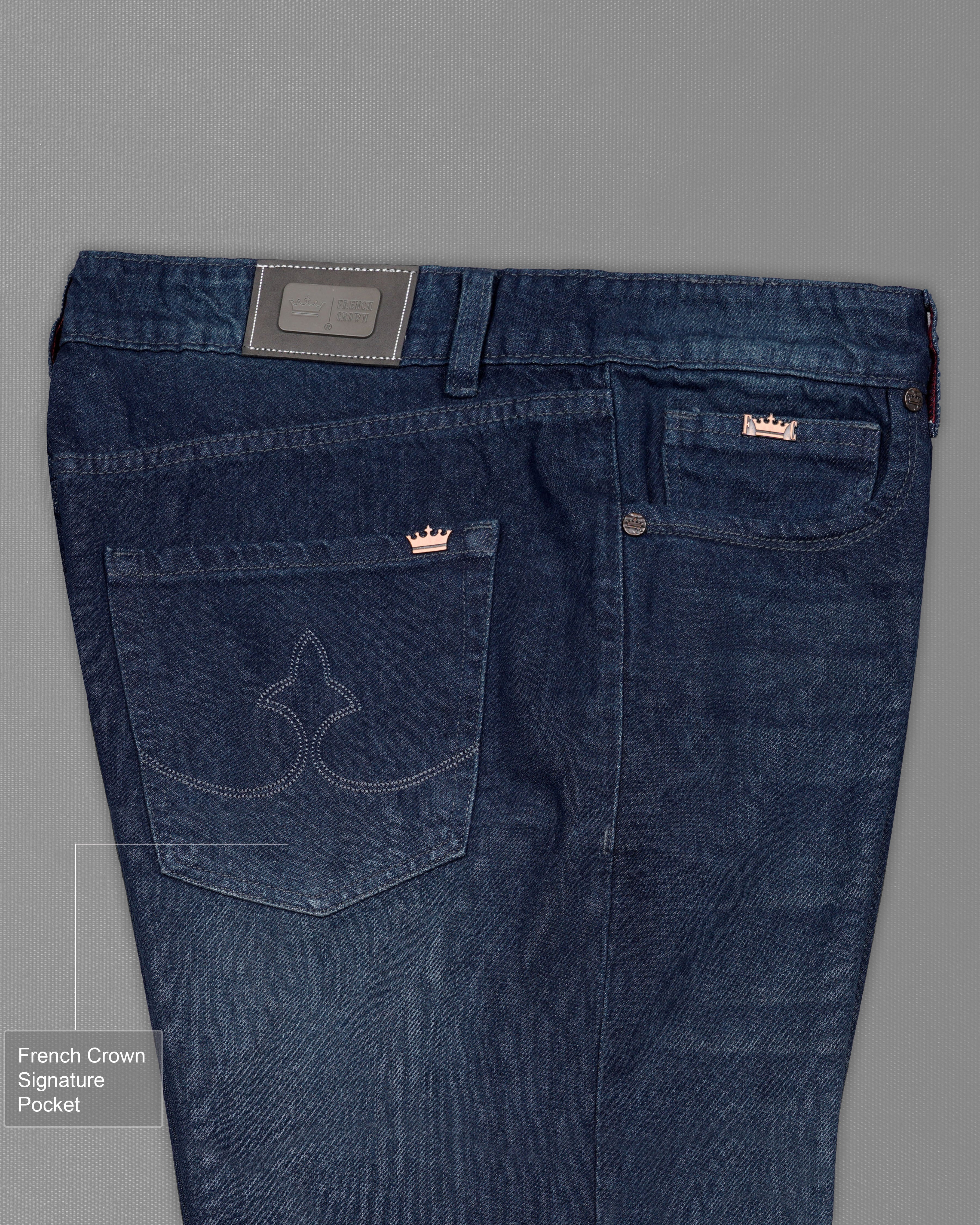 Ebony Clay Blue Whiskering Wash Denim J205-30, J205-32, J205-34, J205-36, J205-38, J205-40