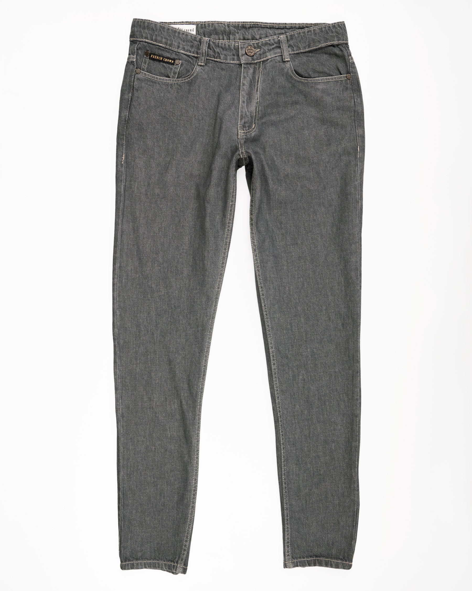 FUSCOUS GRAY SLIM FIT MID-RISE CLEAN LOOK STRETCHABLE DENIM J80-30, J80-32, J80-34, J80-36, J80-38, J80-40