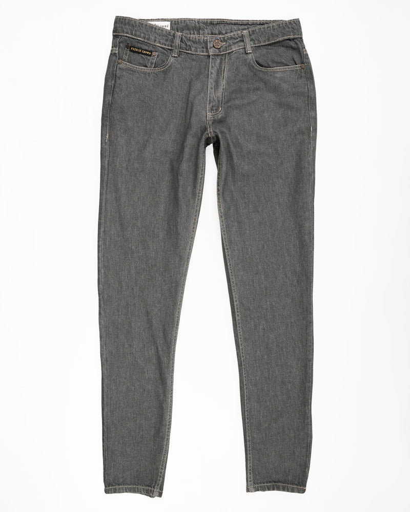 FUSCOUS GRAY SLIM FIT MID-RISE CLEAN LOOK STRETCHABLE DENIM J80-30, J80-32, J80-34, J80-36, J80-38, J80-40