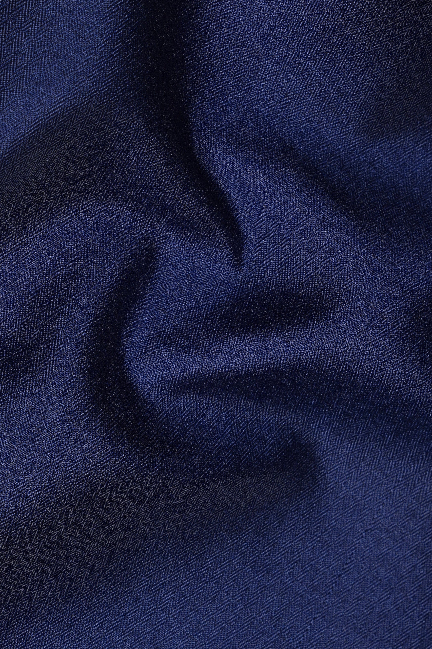 Cloud Burst and Haiti Blue Moroccan Thread and Sequin Embroidered Indo-Western