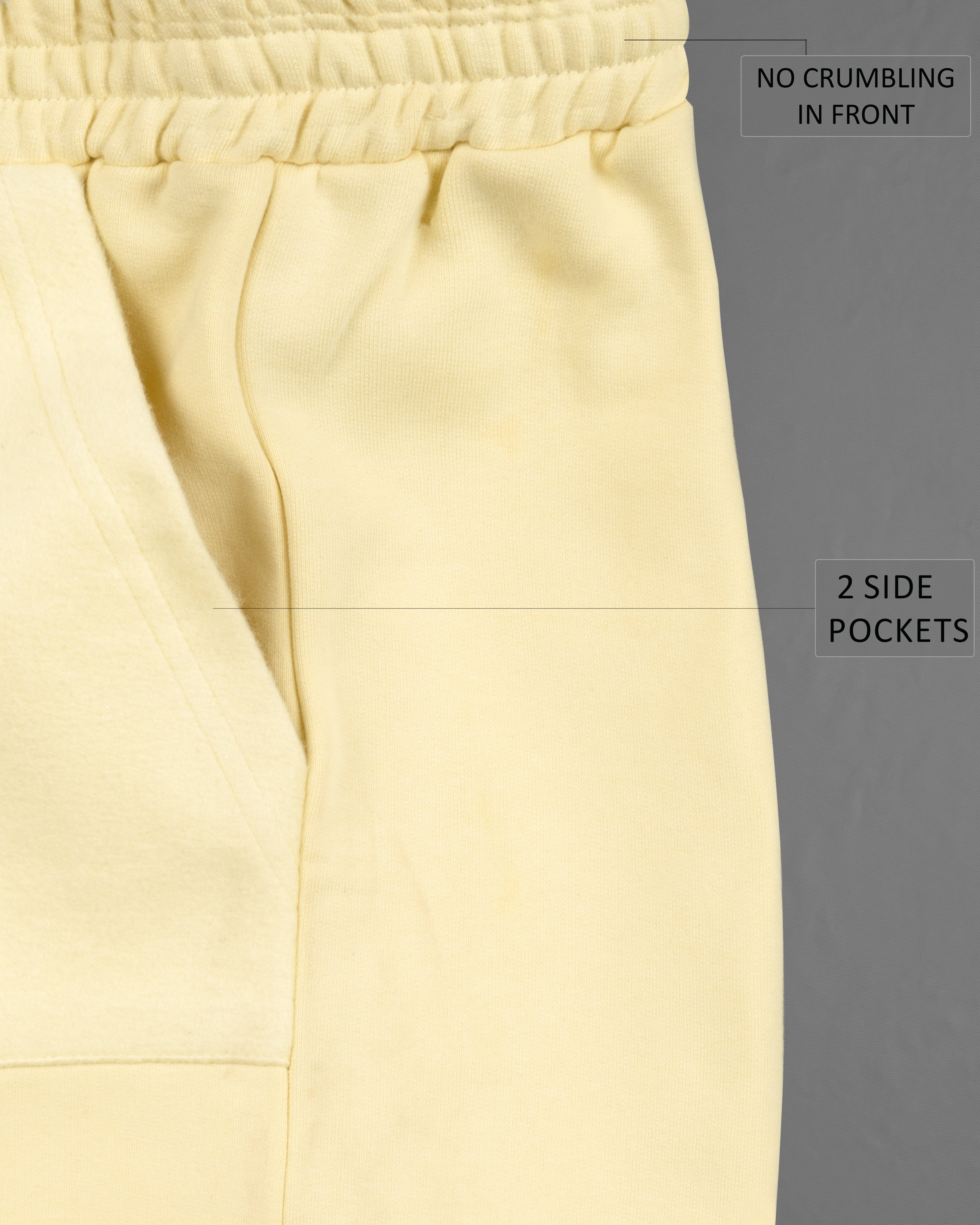 Marzipan Yellow Premium Cotton Shorts SR172-28, SR172-30, SR172-32, SR172-34, SR172-36, SR172-38, SR172-40, SR172-42, SR172-44