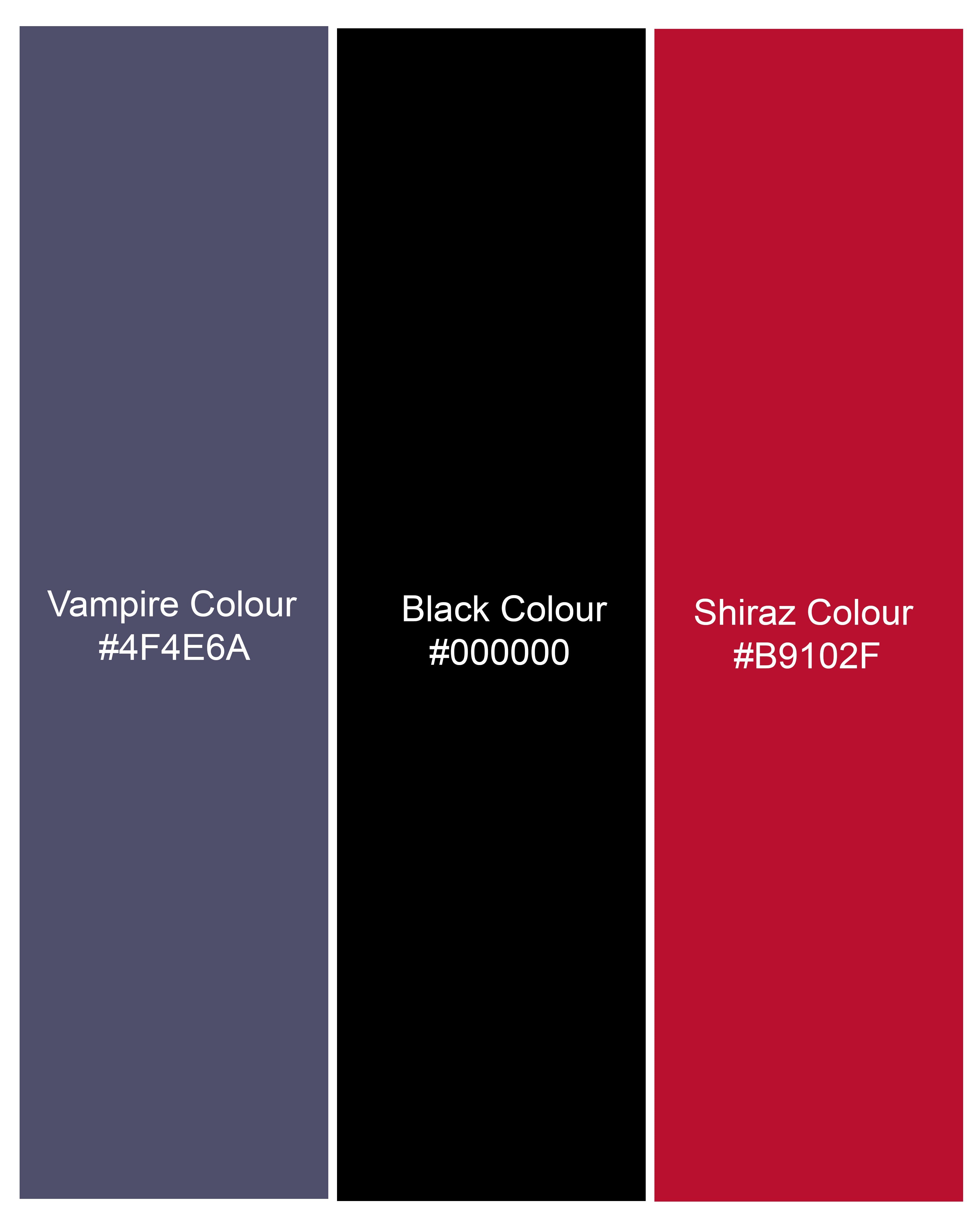 Vampire Blue Printed Premium Cotton Shorts SR176-28, SR176-30, SR176-32, SR176-34, SR176-36, SR176-38, SR176-40, SR176-42, SR176-44