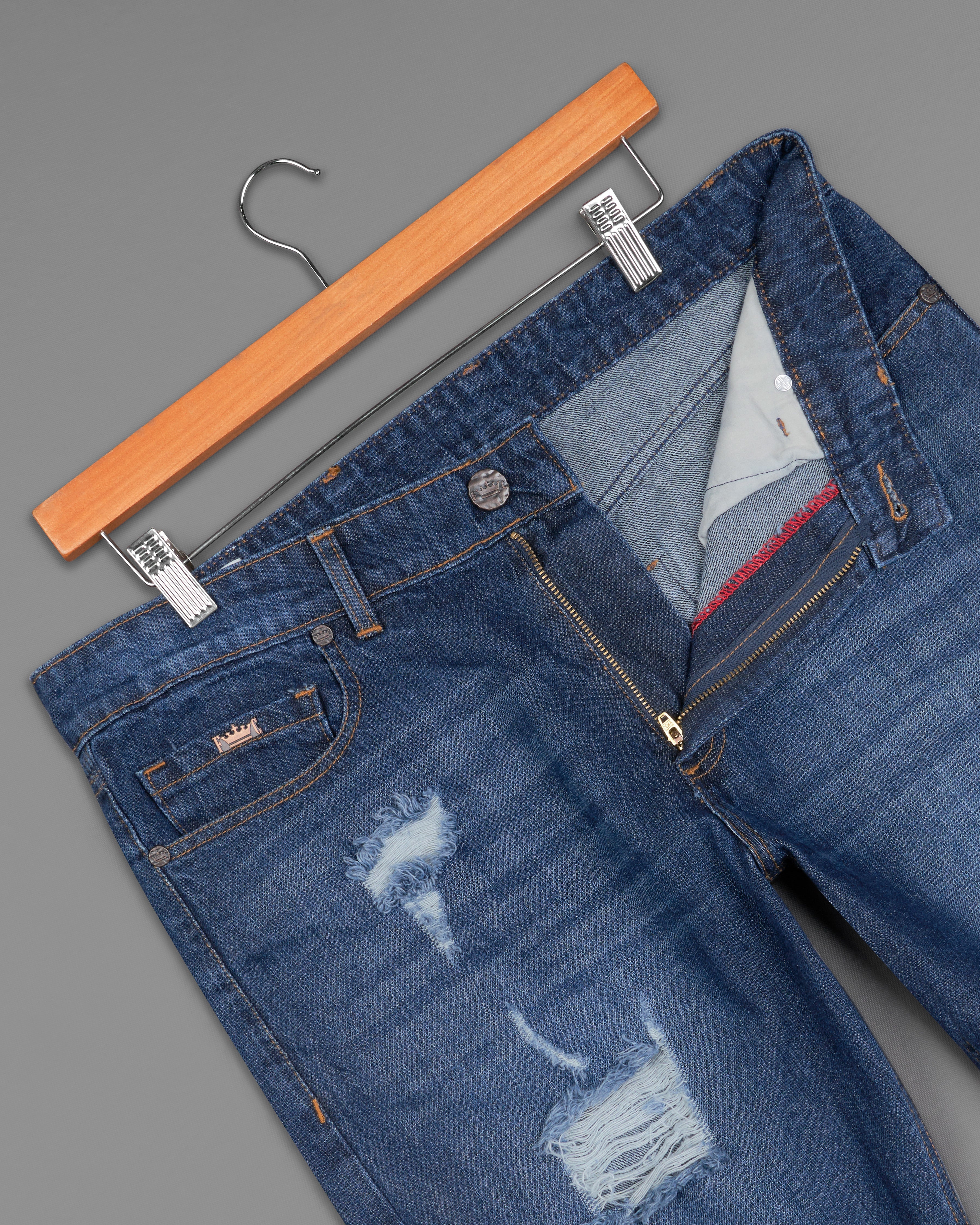 Rhino Blue Mildly Distressed Acid Wash Denim Shorts SR221-28, SR221-30, SR221-32, SR221-34, SR221-36, SR221-38, SR221-40, SR221-42, SR221-44