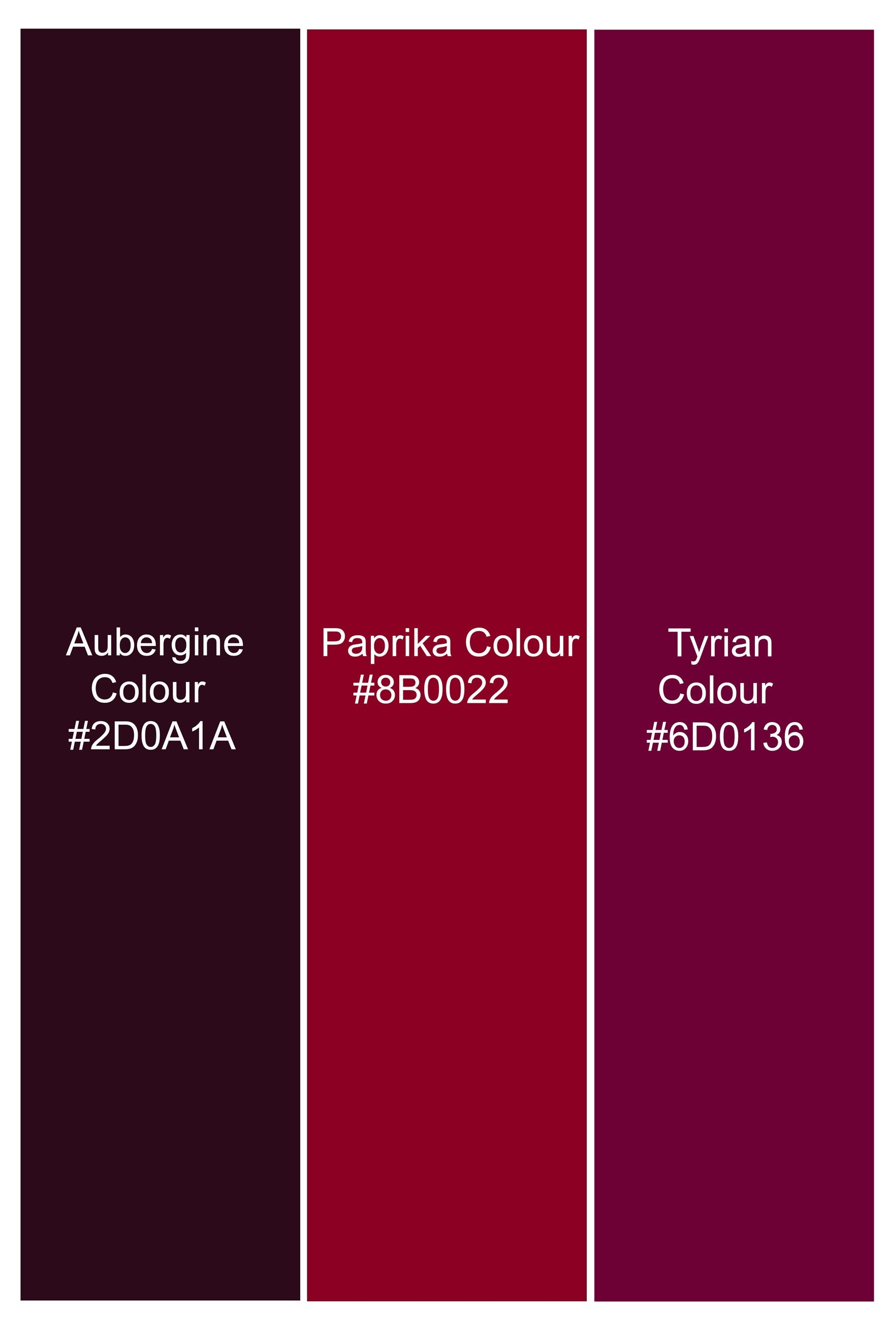 Aubergine Maroon and Paprika Red Striped Twill Premium Cotton Shorts SR398-28, SR398-30, SR398-32, SR398-34, SR398-36, SR398-38, SR398-40, SR398-42, SR398-44