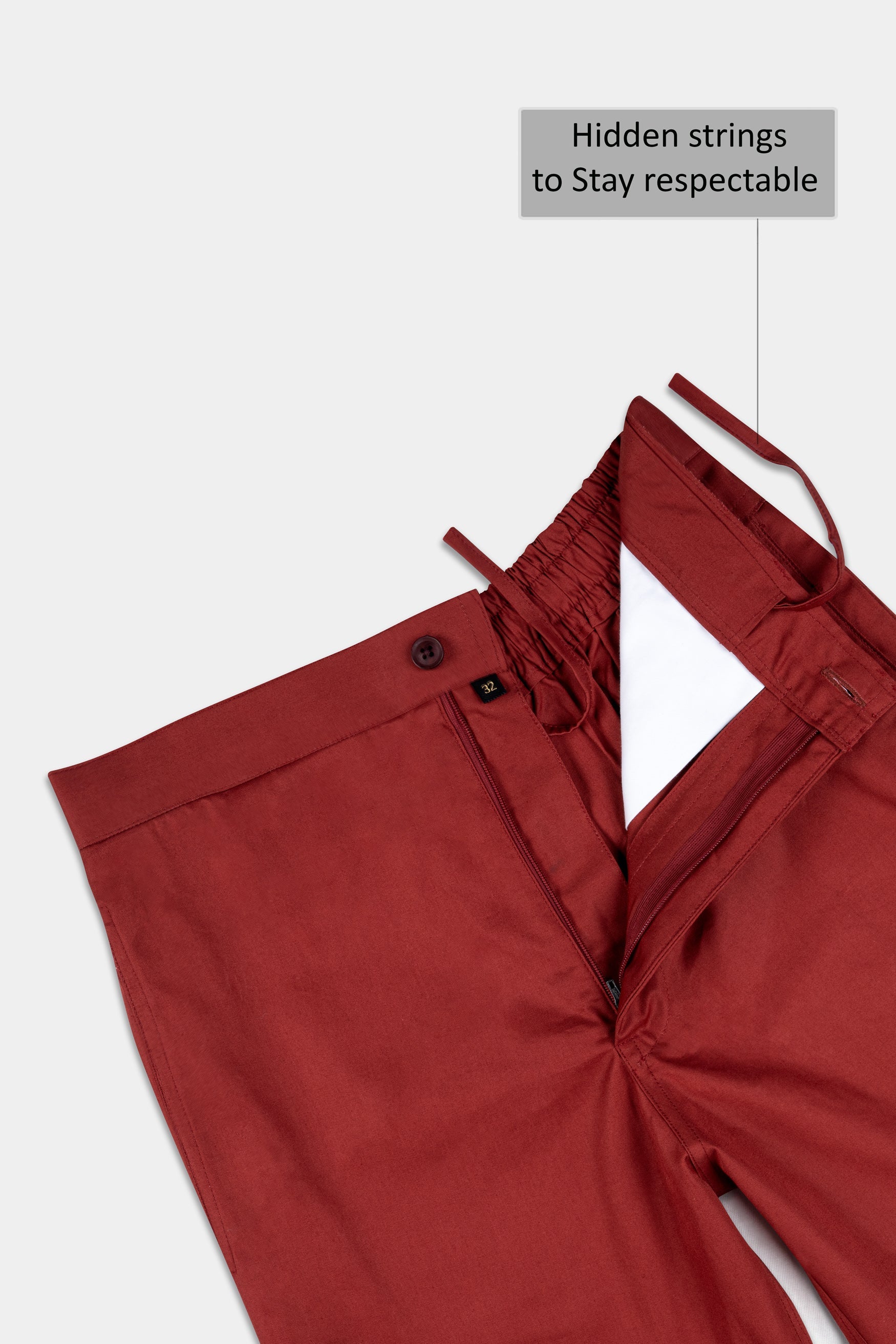 Stiletto Red Twill Premium Cotton Shorts SR403-28, SR403-30, SR403-32, SR403-34, SR403-36, SR403-38, SR403-40, SR403-42, SR403-44