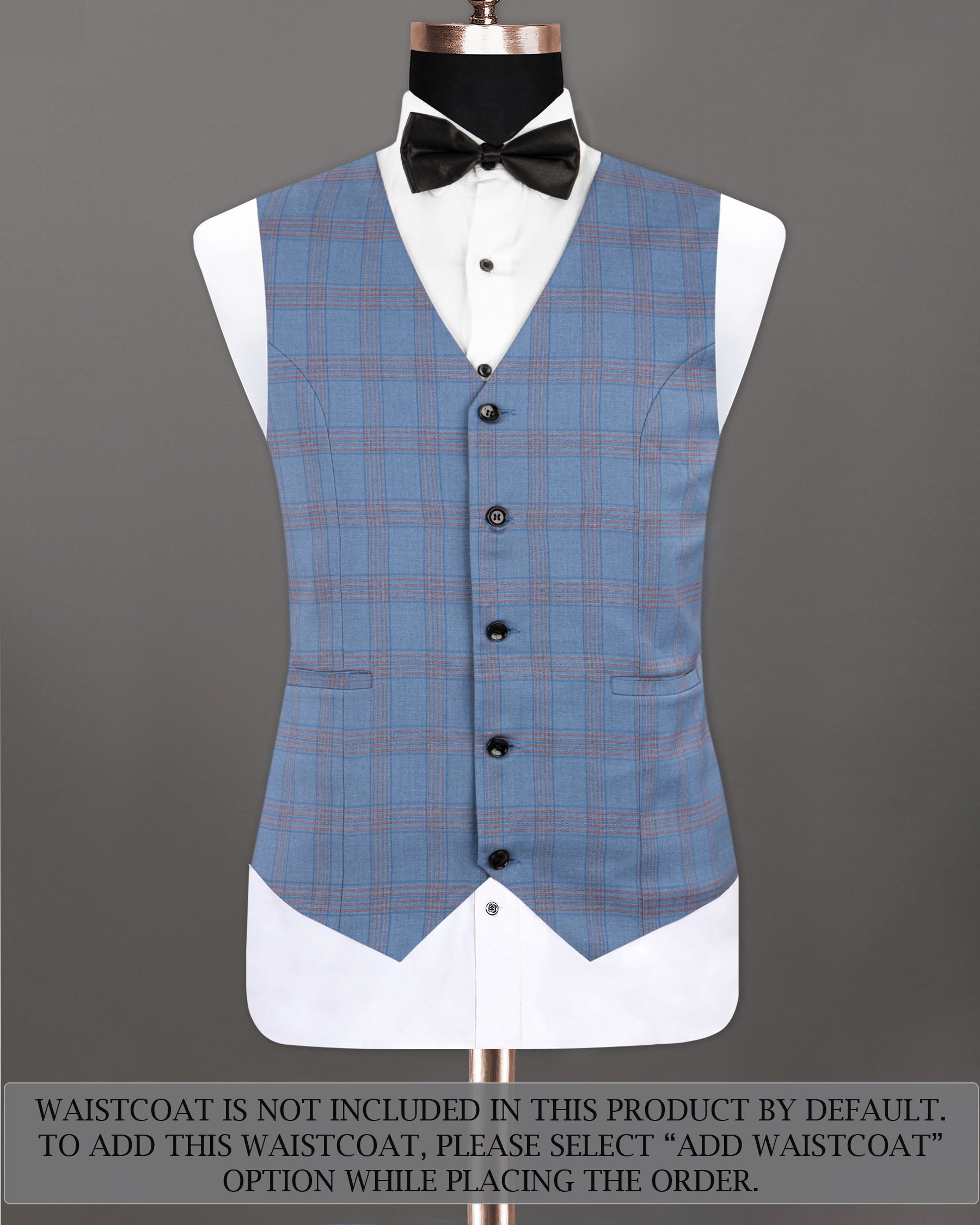 Lynch Light Blue Windowpane Woolrich Tuxedo Suit