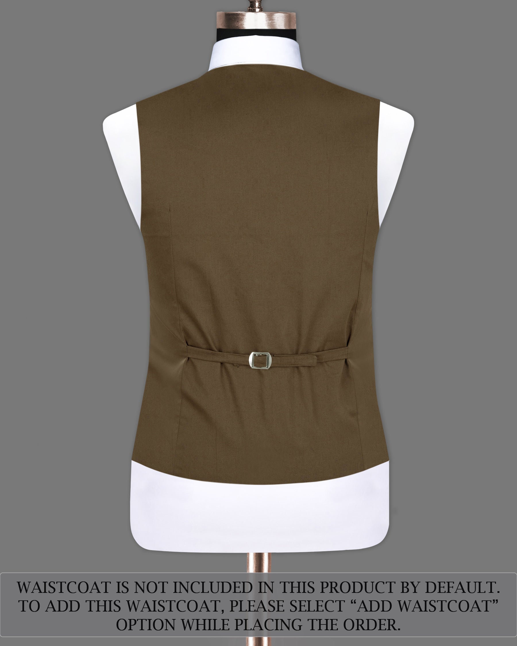 Hemlock Brown Double Breasted Premium Cotton Suit