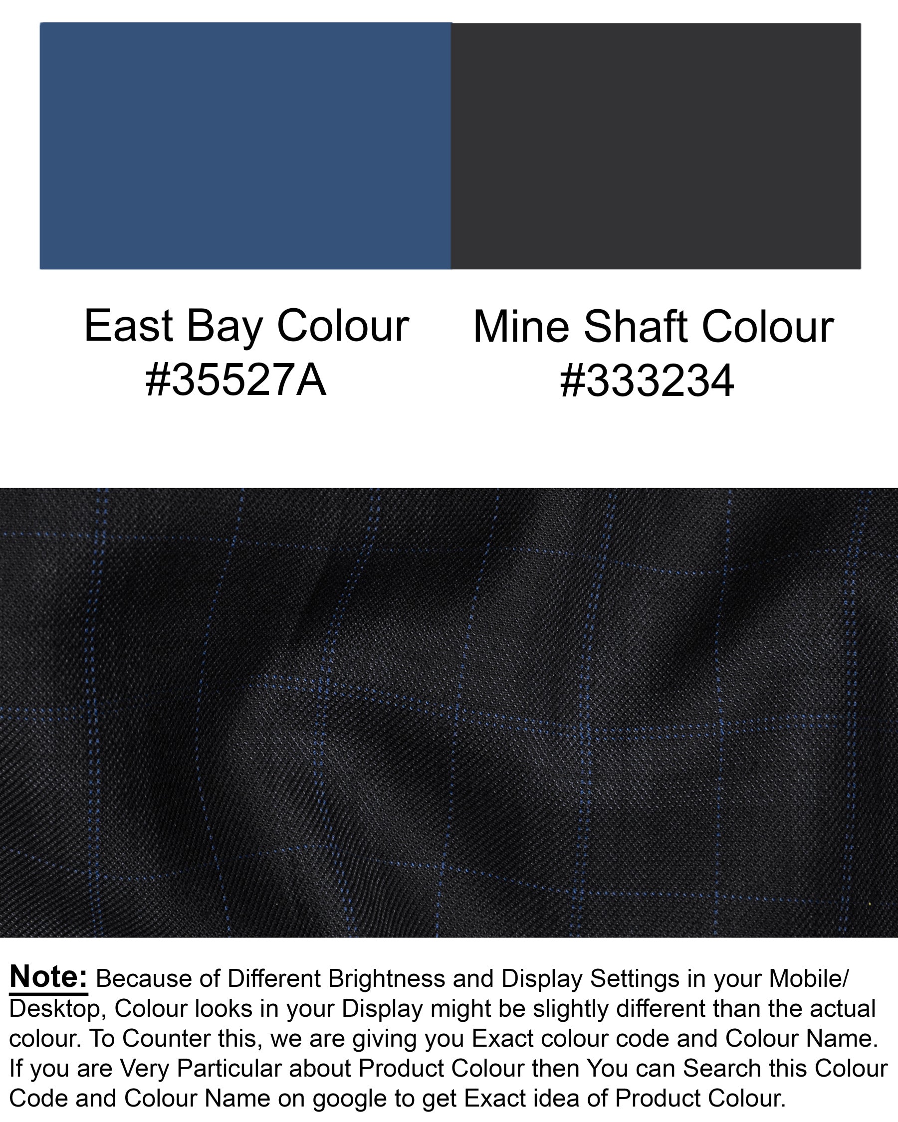 Mine Shaft Black Plaid Cross Buttoned Bandhgala Wool Rich Suit ST1387-CBG-36, ST1387-CBG-38, ST1387-CBG-40, ST1387-CBG-42, ST1387-CBG-44, ST1387-CBG-46, ST1387-CBG-48, ST1387-CBG-50, ST1387-CBG-52, ST1387-CBG-54, ST1387-CBG-56, ST1387-CBG-58, ST1387-CBG-60