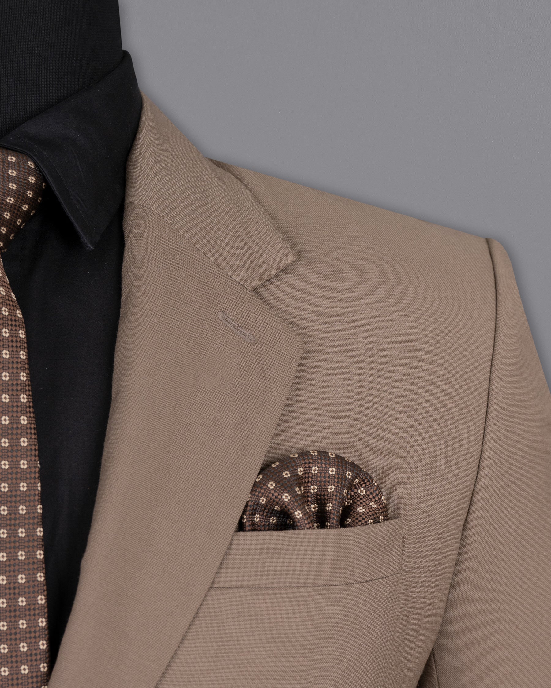 Sand Dune Brown Wool Rich Suit