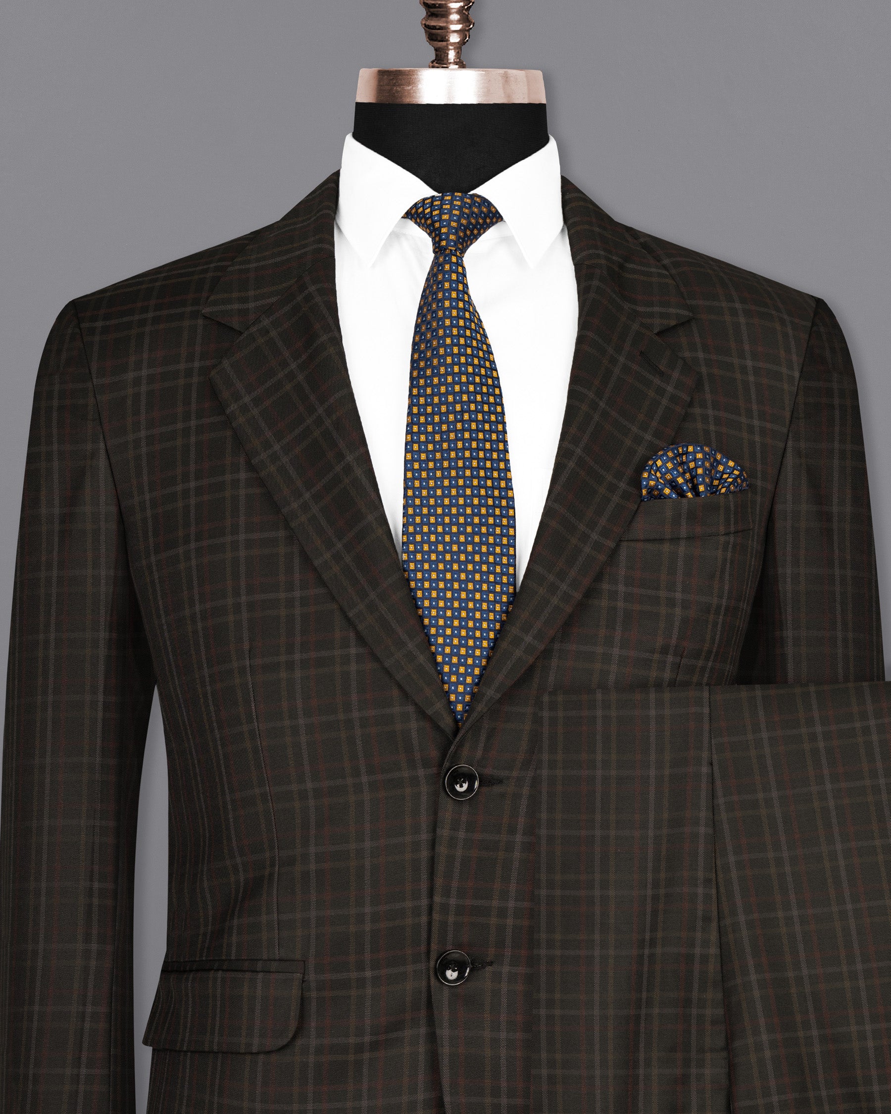 Zeus STack Plaid Wool Rich Suit ST1494-SB-36, ST1494-SB-38, ST1494-SB-40, ST1494-SB-42, ST1494-SB-44, ST1494-SB-46, ST1494-SB-48, ST1494-SB-50, ST1494-SB-52, ST1494-SB-54, ST1494-SB-56, ST1494-SB-58, ST1494-SB-60