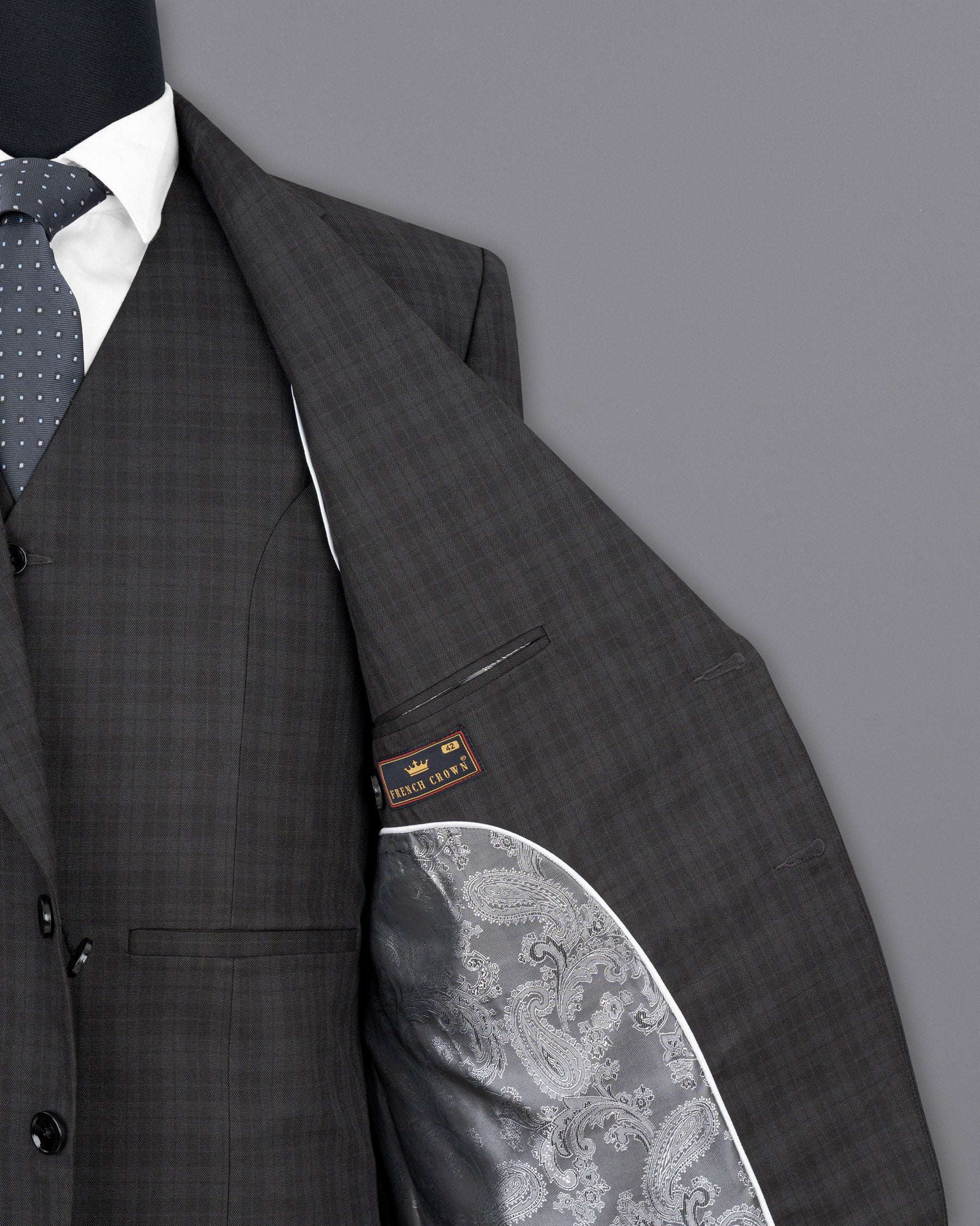 Mine Shaft Gray Plaid Suit ST1758-SB-36, ST1758-SB-38, ST1758-SB-40, ST1758-SB-42, ST1758-SB-44, ST1758-SB-46, ST1758-SB-48, ST1758-SB-50, ST1758-SB-52, ST1758-SB-54, ST1758-SB-56, ST1758-SB-58, ST1758-SB-60