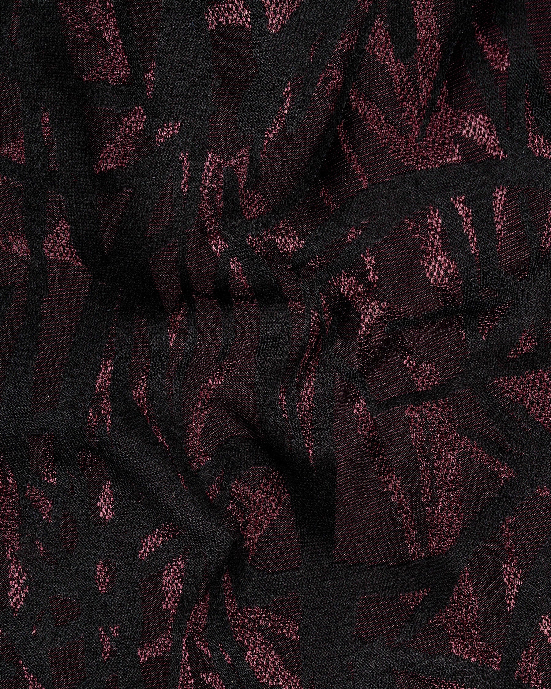Jade Black and Puce Cross-Button Bandhgala Designer Suit ST1817-CBG-36, ST1817-CBG-38, ST1817-CBG-40, ST1817-CBG-42, ST1817-CBG-44, ST1817-CBG-46, ST1817-CBG-48, ST1817-CBG-50, ST1817-CBG-52, ST1817-CBG-54, ST1817-CBG-56, ST1817-CBG-58, ST1817-CBG-60