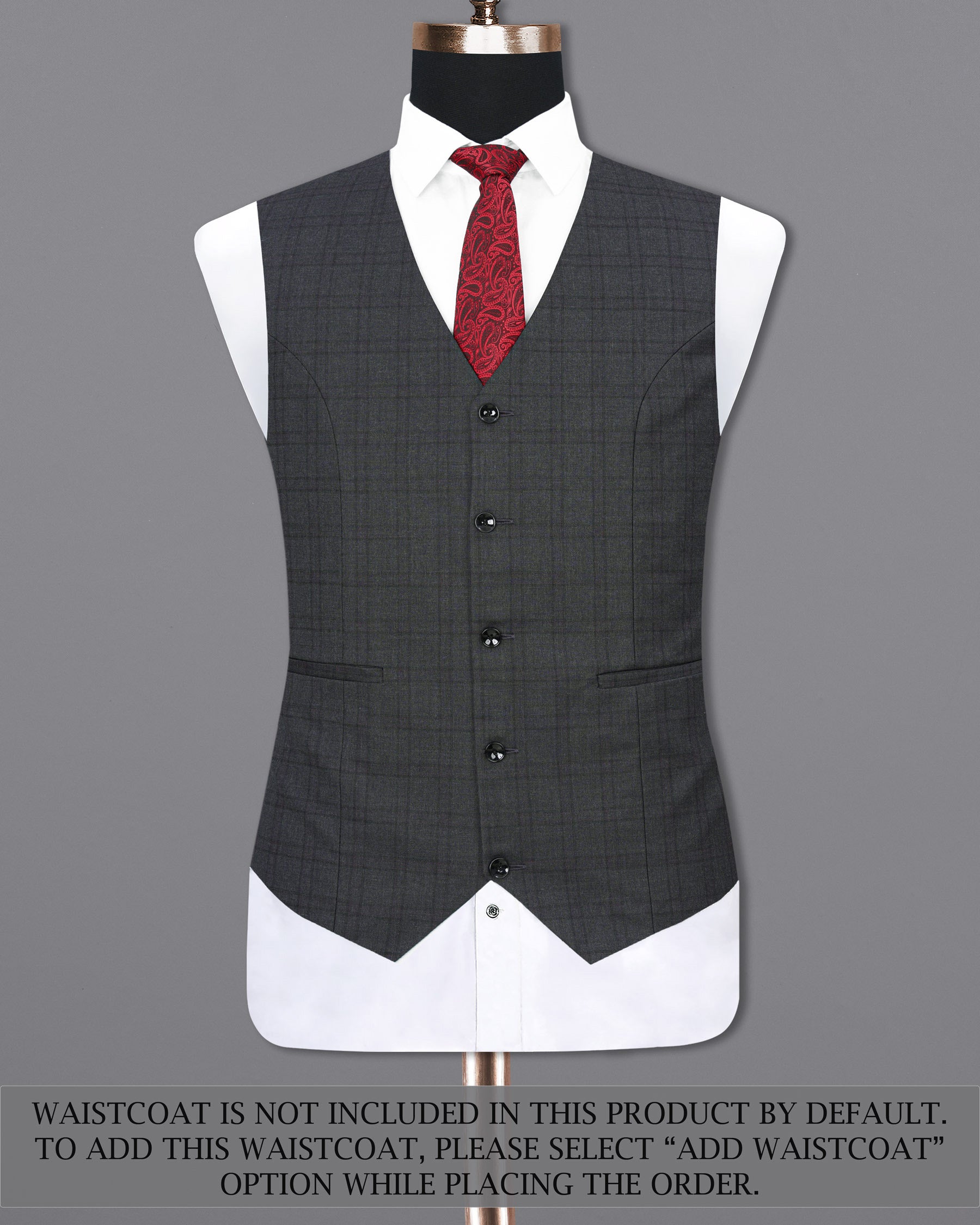 Gravel Gray Plaid Double Breasted Suit ST1887-DB-36, ST1887-DB-38, ST1887-DB-40, ST1887-DB-42, ST1887-DB-44, ST1887-DB-46, ST1887-DB-48, ST1887-DB-50, ST1887-DB-52, ST1887-DB-54, ST1887-DB-56, ST1887-DB-58, ST1887-DB-60
