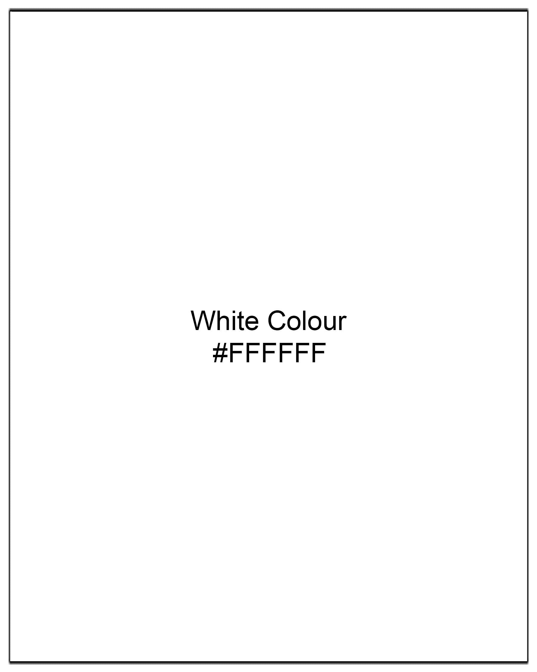 Bright White Cross-Placket Bandhgala Premium Cotton Suit