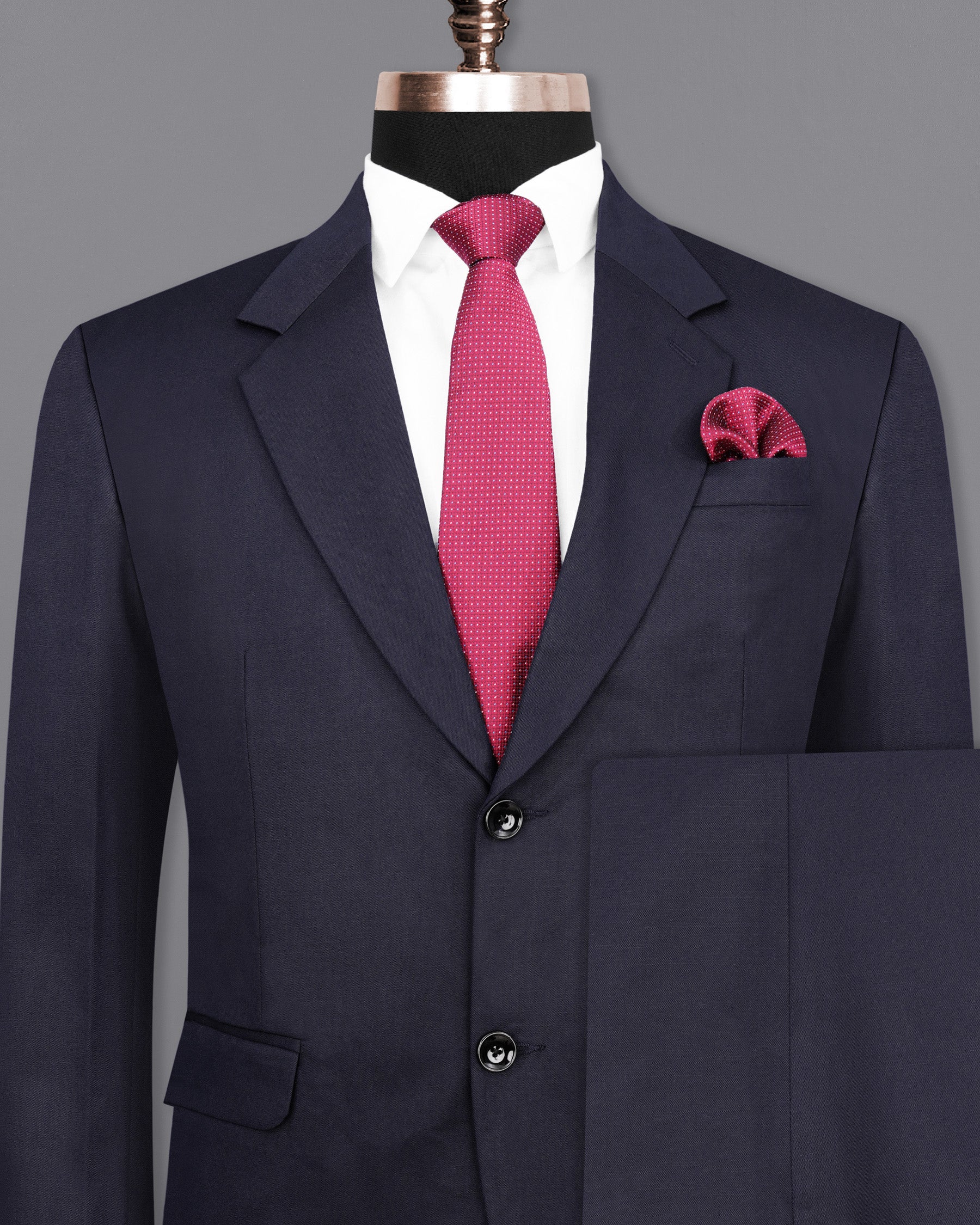 Gunmetal Blue Single Breasted Suit
