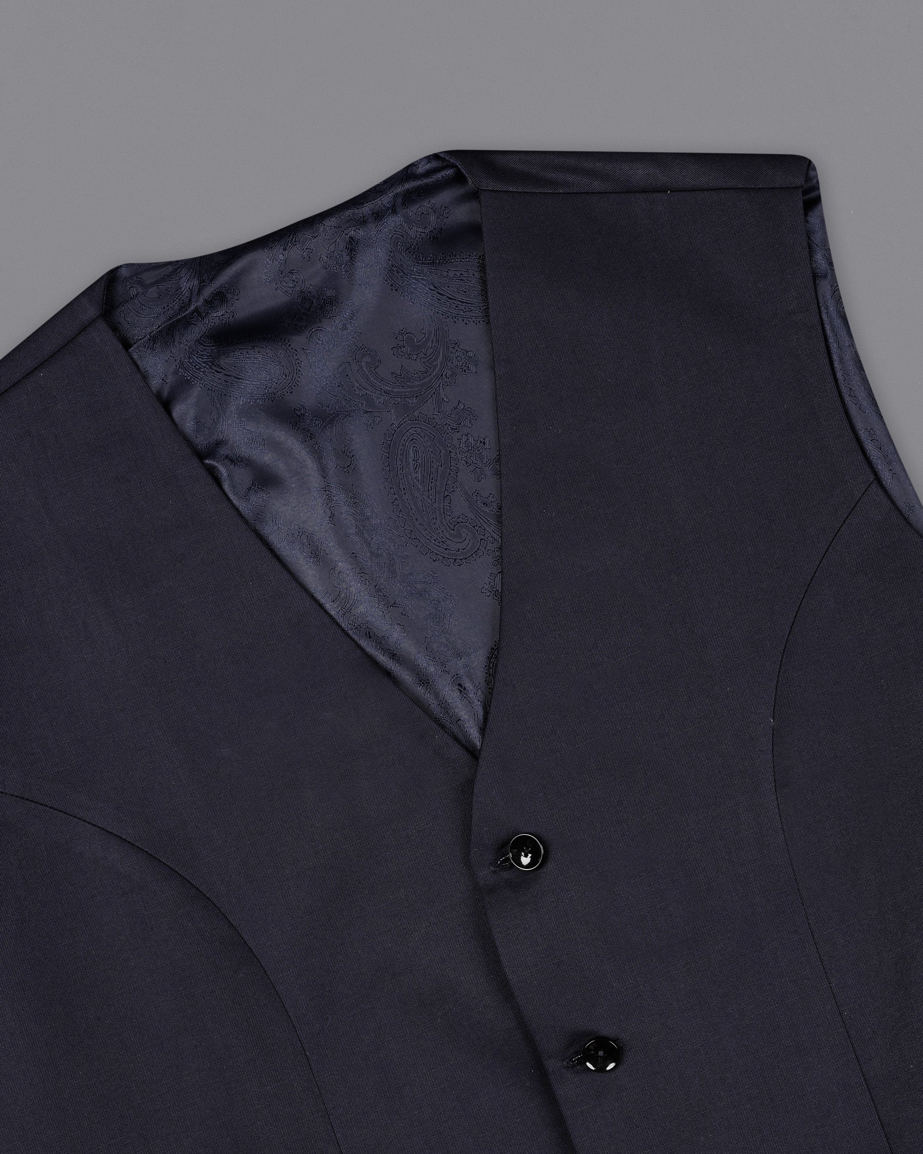 Gunmetal Blue Single Breasted Suit
