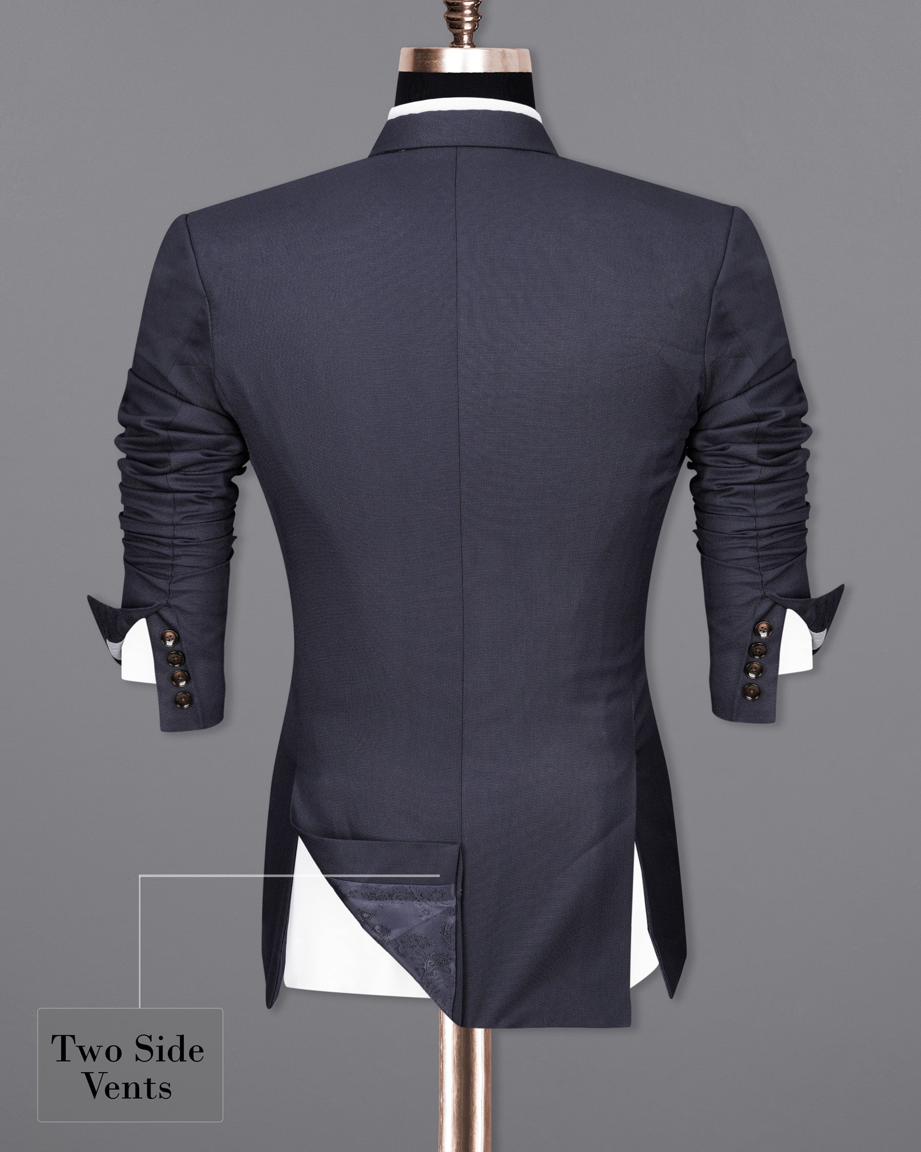 Bleached Cedar Blue Double Breasted Sports Suit