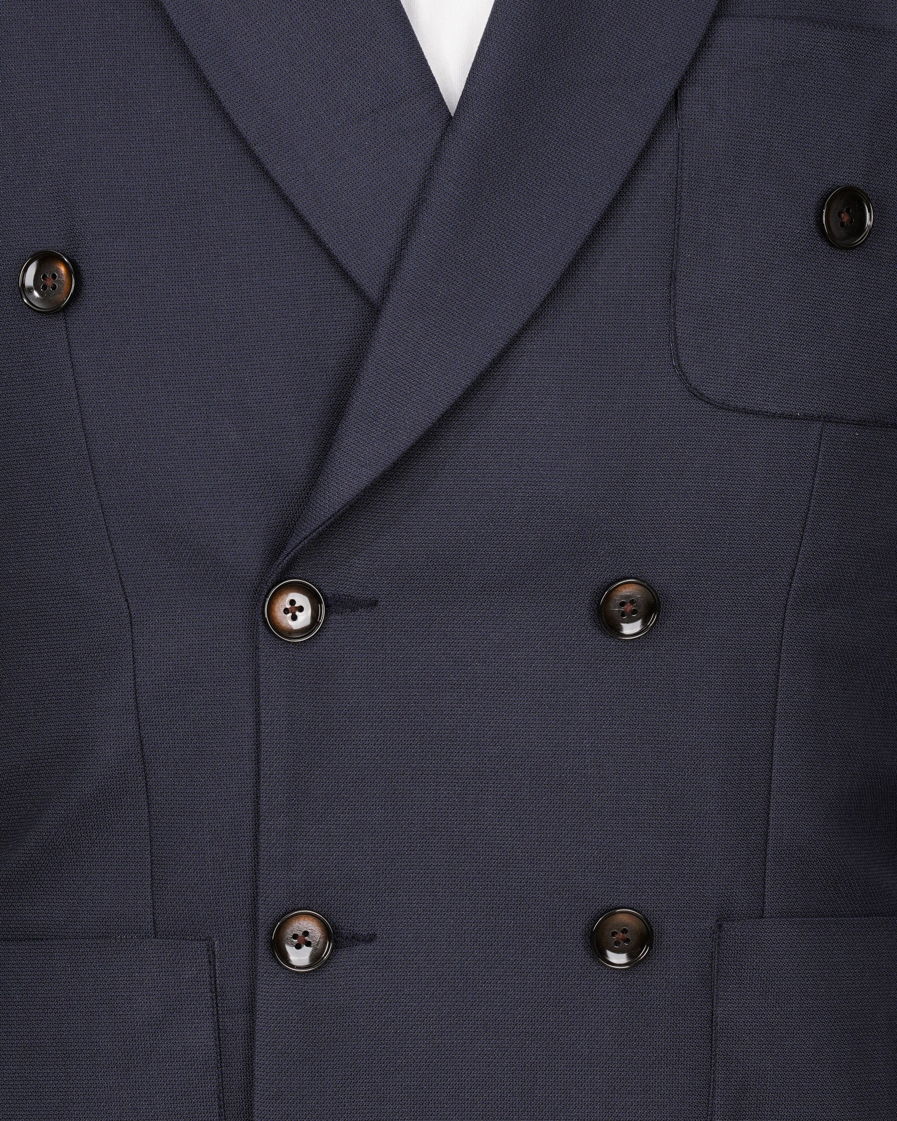 Bleached Cedar Blue Double Breasted Sports Suit