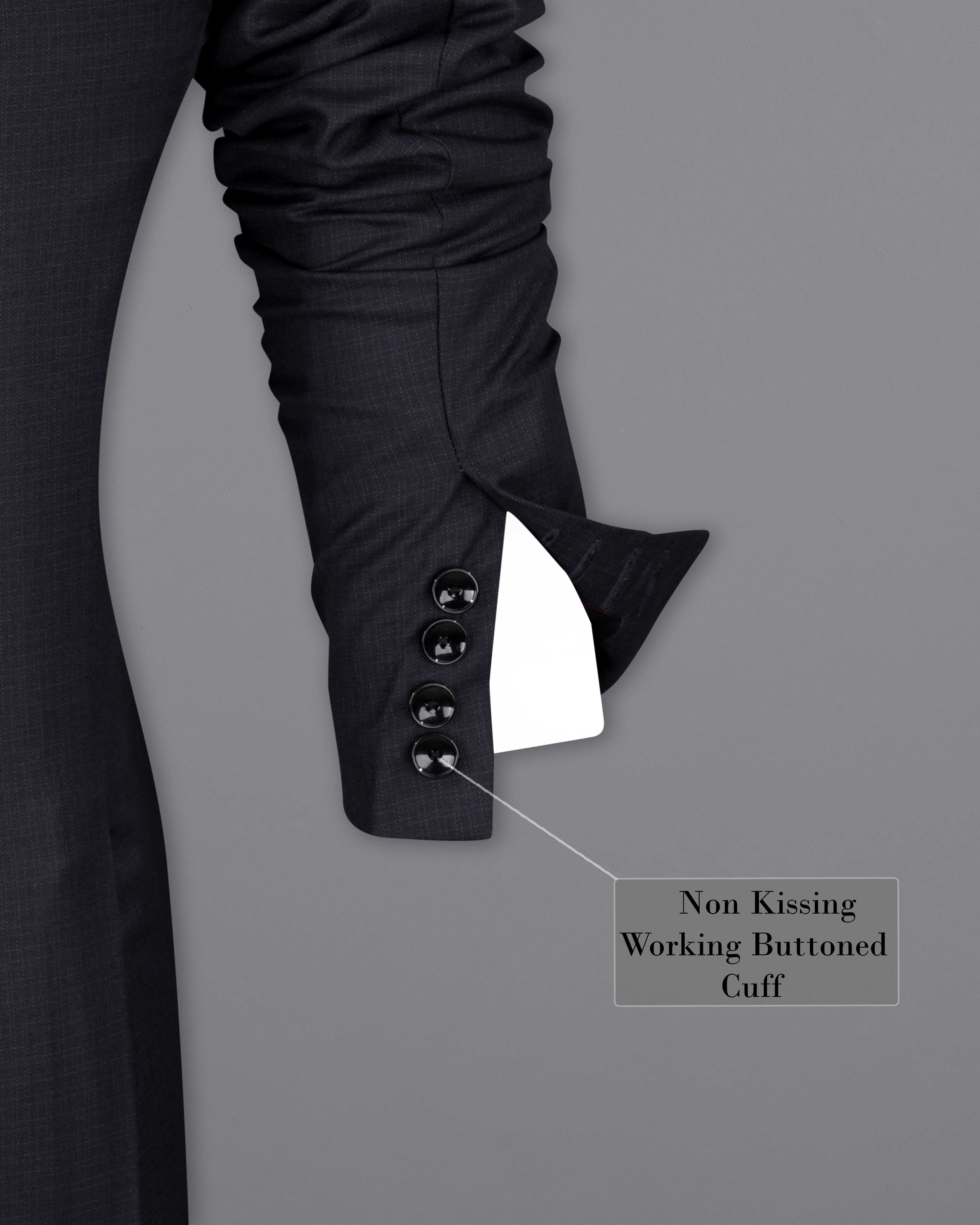 Bleached Cedar Gray Single Breasted Suit