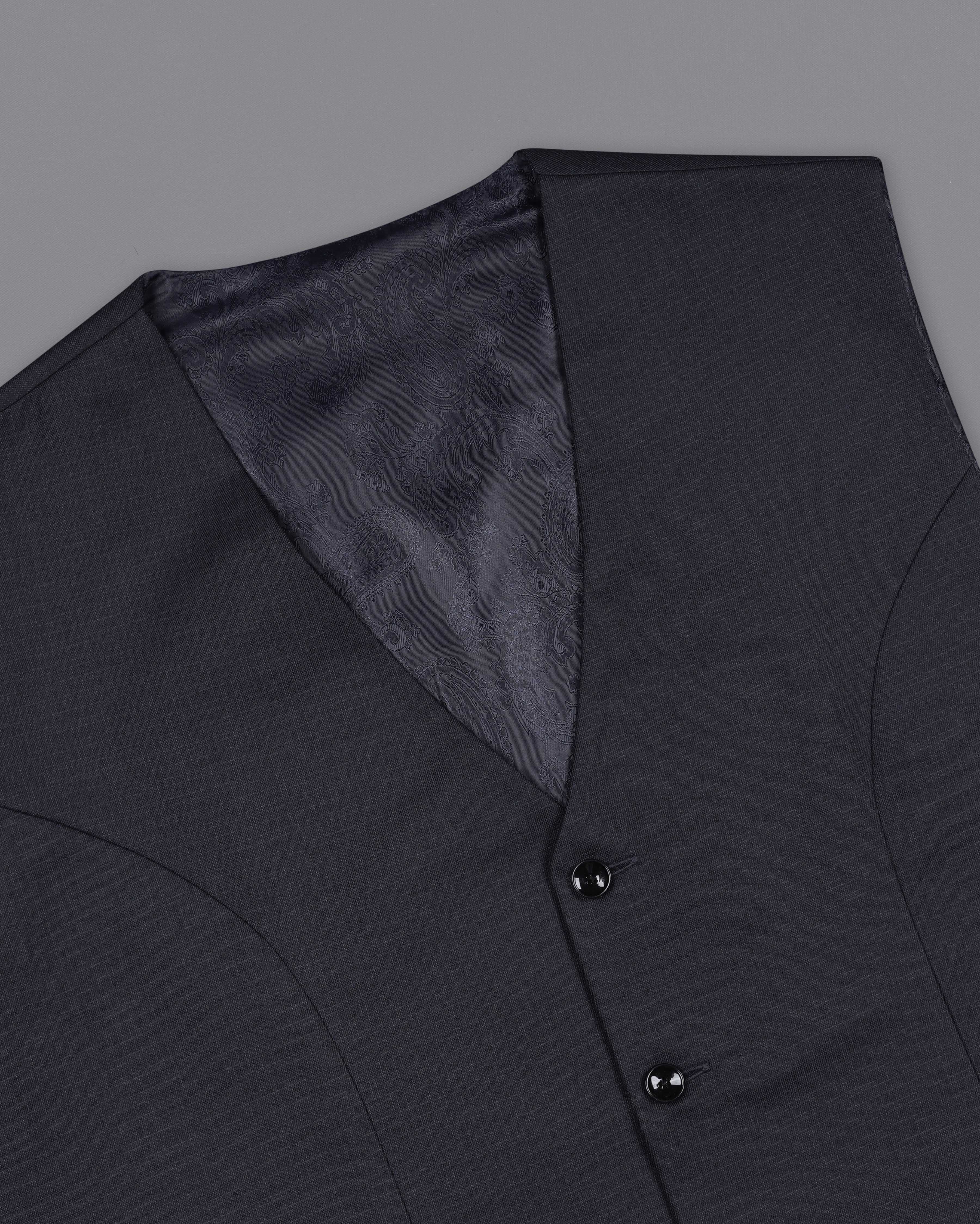 Bleached Cedar Gray Single Breasted Suit