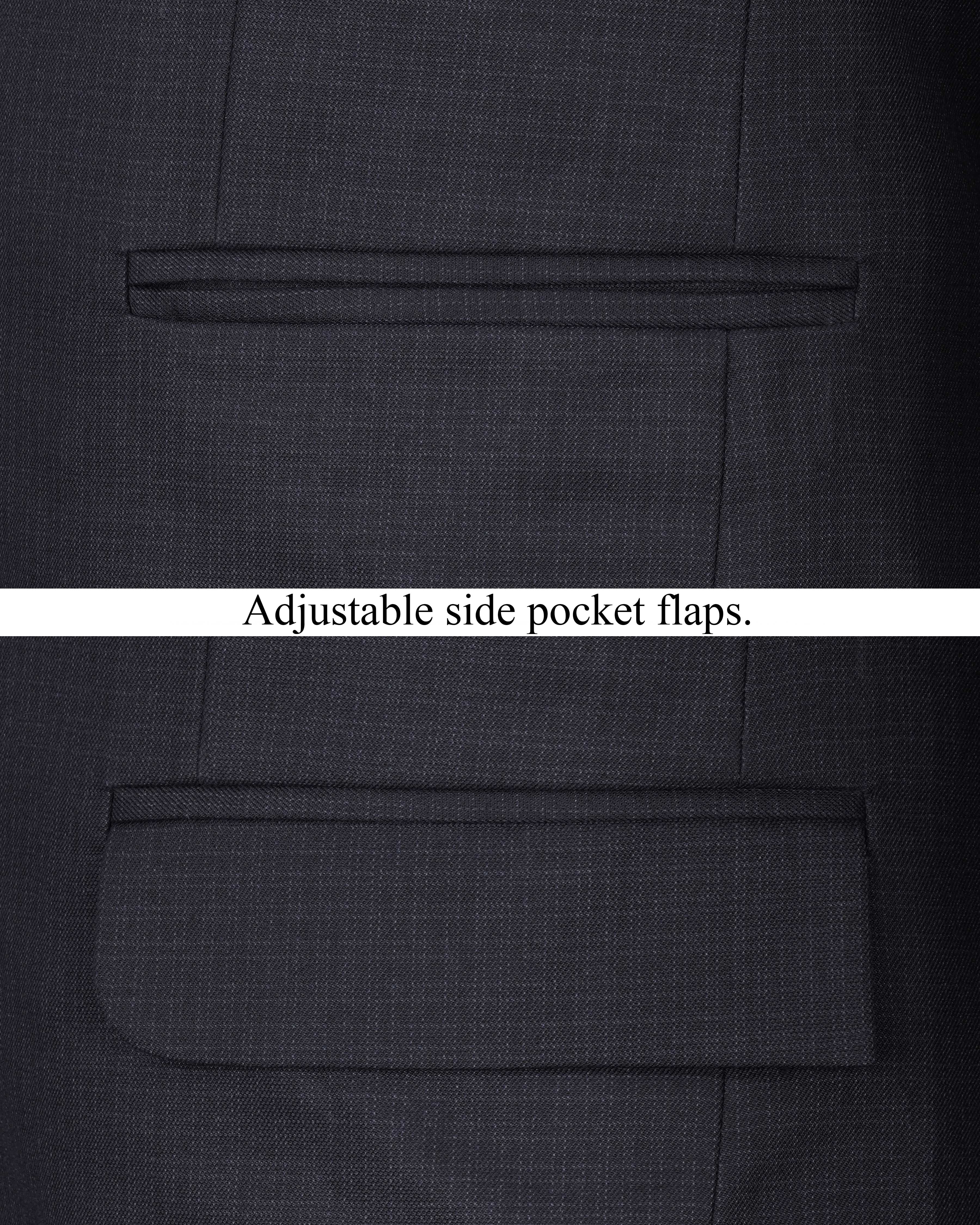 Bleached Cedar Gray Single Breasted Suit